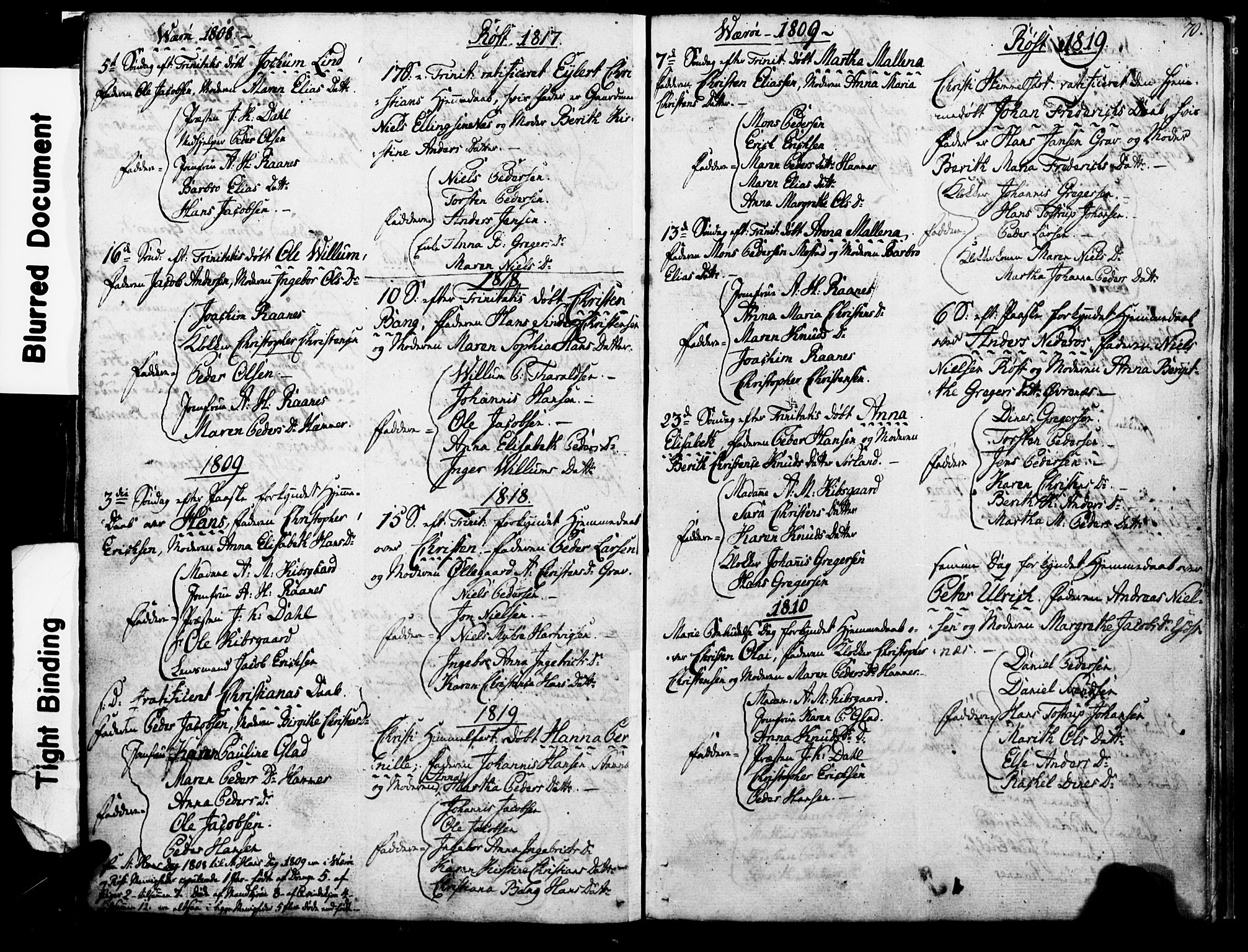 Ministerialprotokoller, klokkerbøker og fødselsregistre - Nordland, AV/SAT-A-1459/807/L0119: Parish register (official) no. 807A02, 1800-1821, p. 70