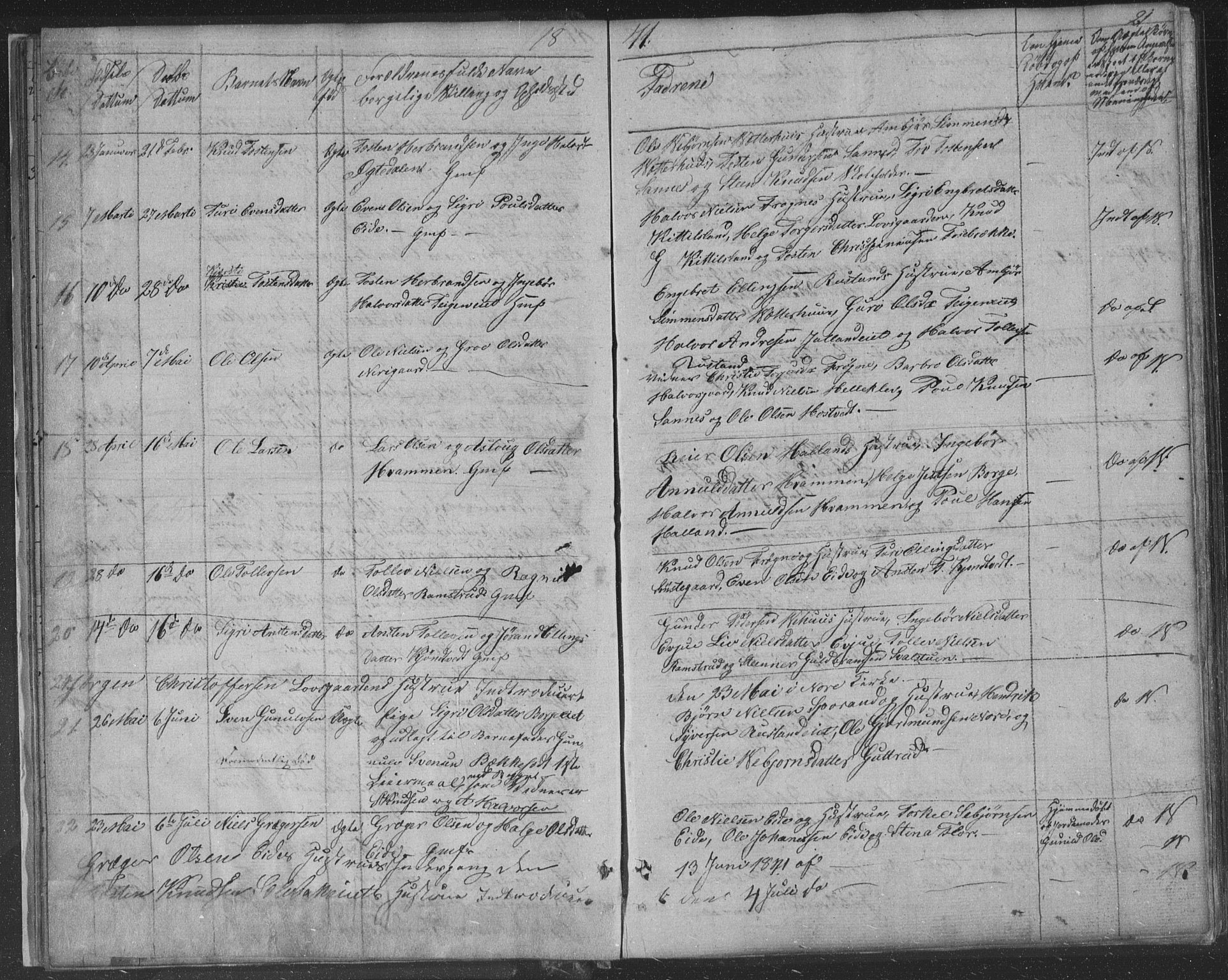 Nore kirkebøker, AV/SAKO-A-238/F/Fa/L0001: Parish register (official) no. I 1, 1836-1855, p. 21