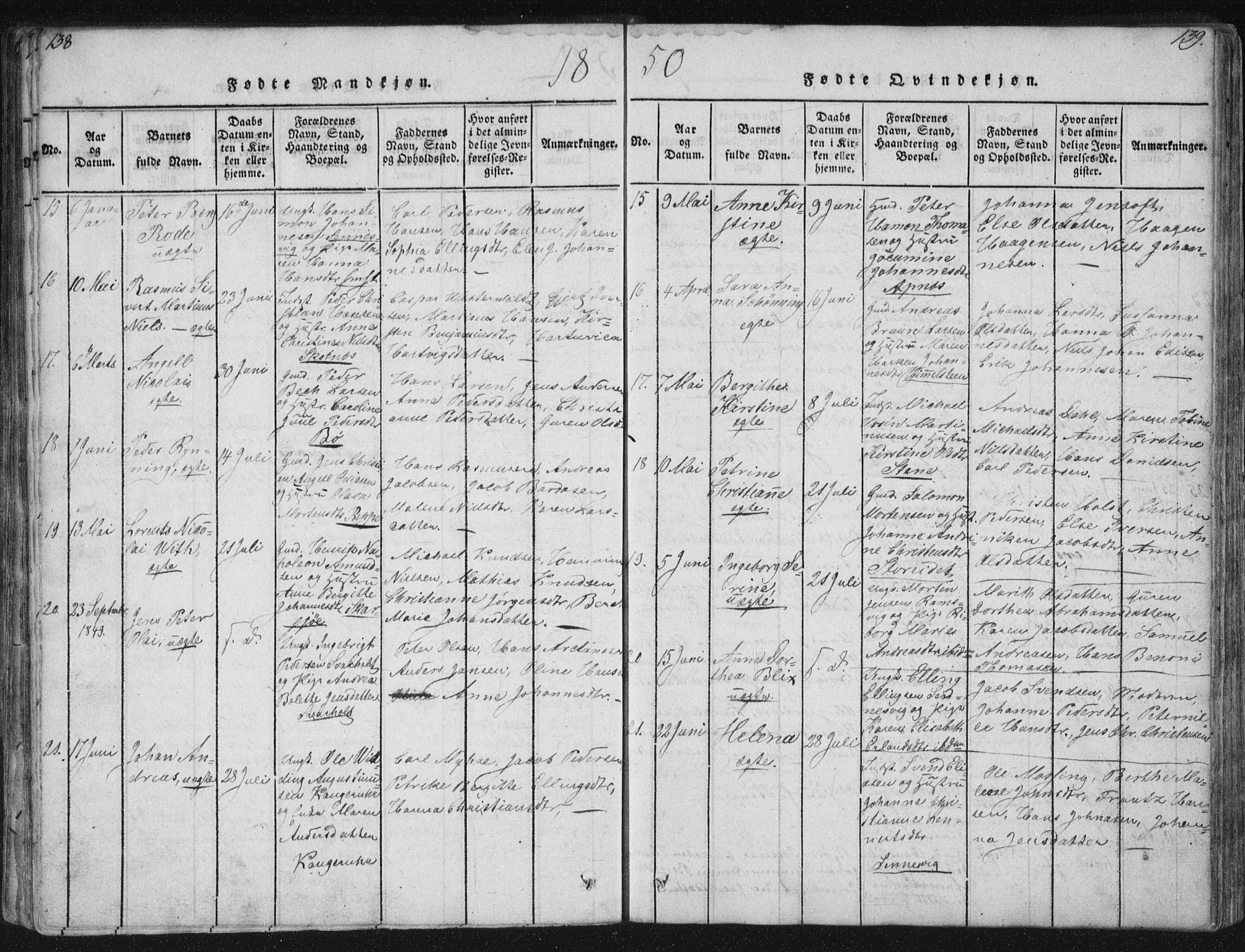 Ministerialprotokoller, klokkerbøker og fødselsregistre - Nordland, AV/SAT-A-1459/881/L1164: Parish register (copy) no. 881C01, 1818-1853, p. 138-139