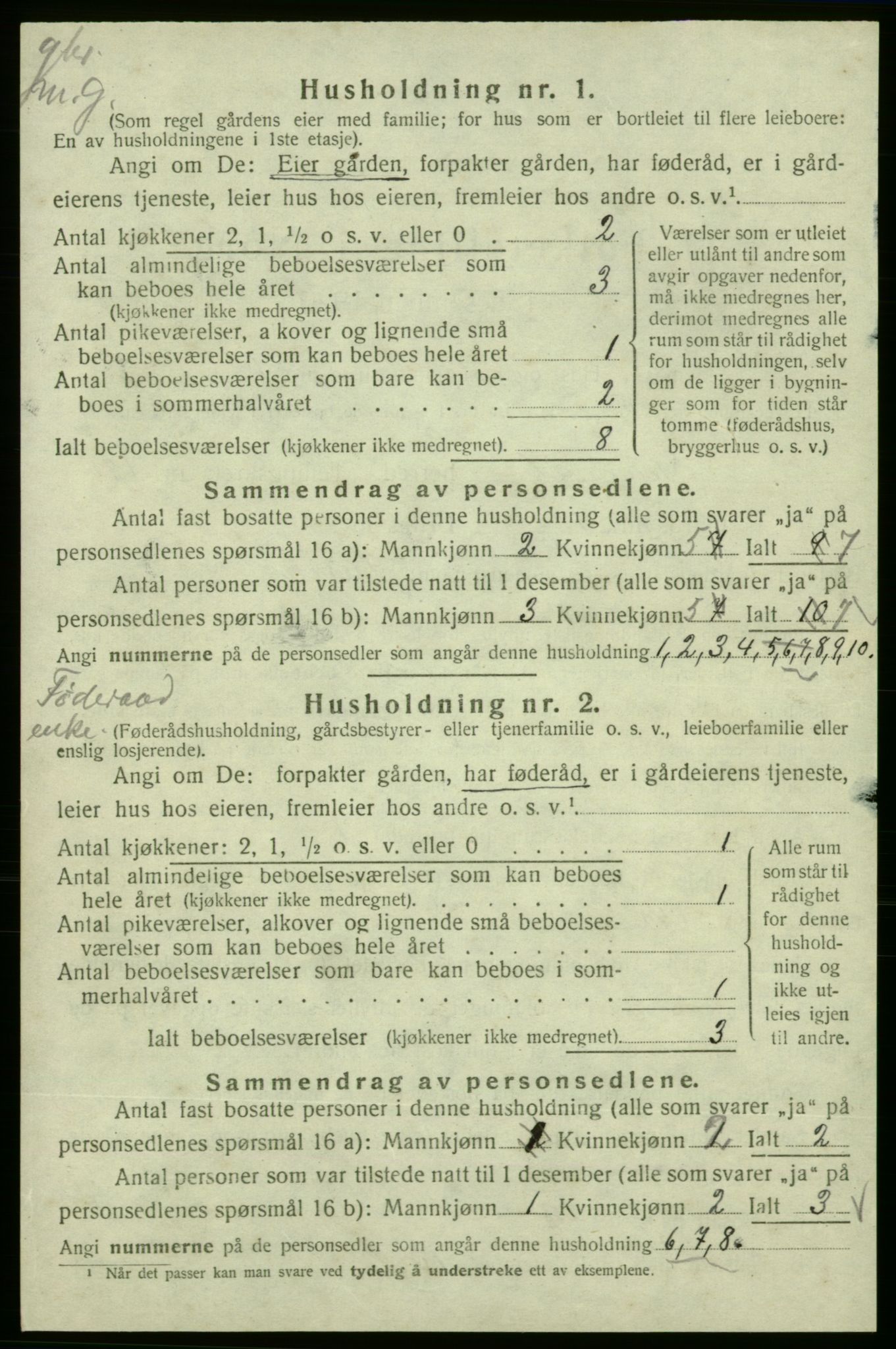 SAB, 1920 census for Skånevik, 1920, p. 1833