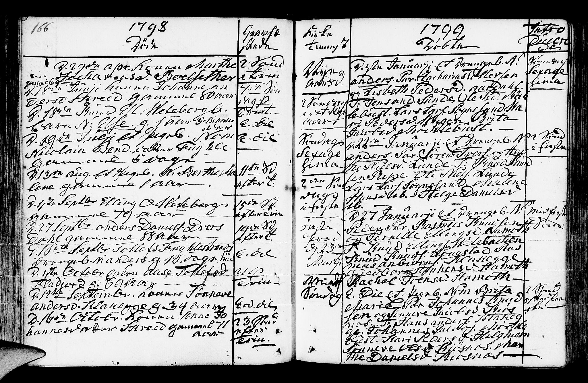 Jølster sokneprestembete, SAB/A-80701/H/Haa/Haaa/L0006: Parish register (official) no. A 6, 1790-1821, p. 166-167