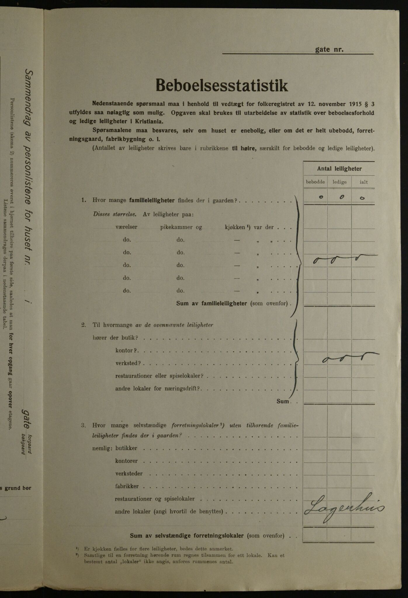 OBA, Municipal Census 1923 for Kristiania, 1923, p. 91535