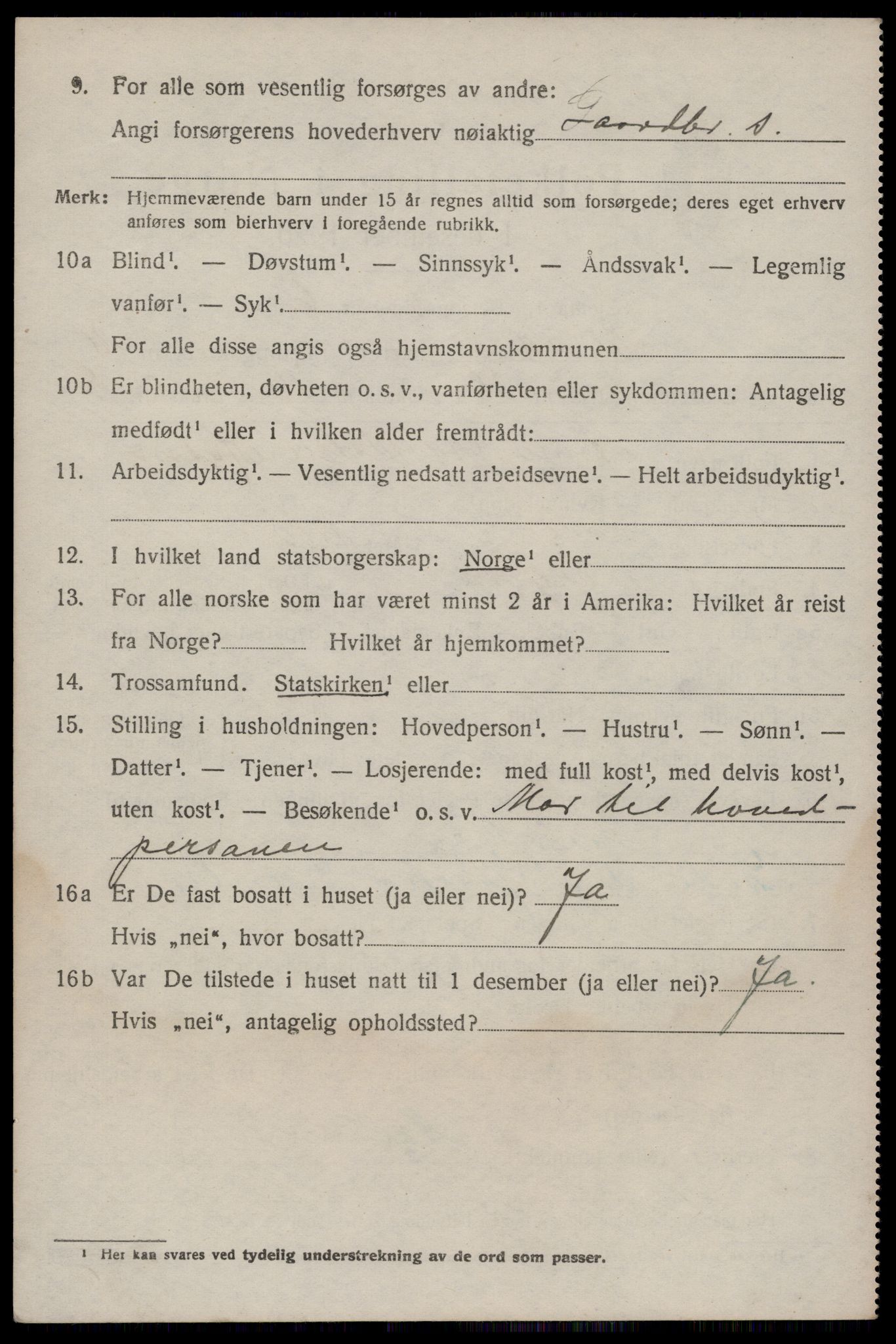 SAKO, 1920 census for Seljord, 1920, p. 5753