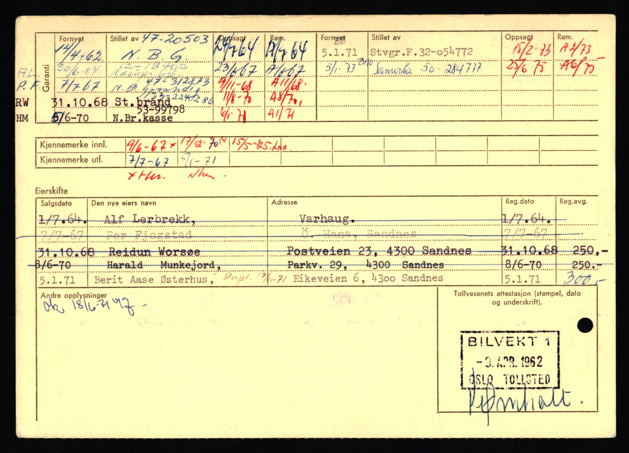 Stavanger trafikkstasjon, AV/SAST-A-101942/0/F/L0071: L-80500 - L-82199, 1930-1971, p. 1754