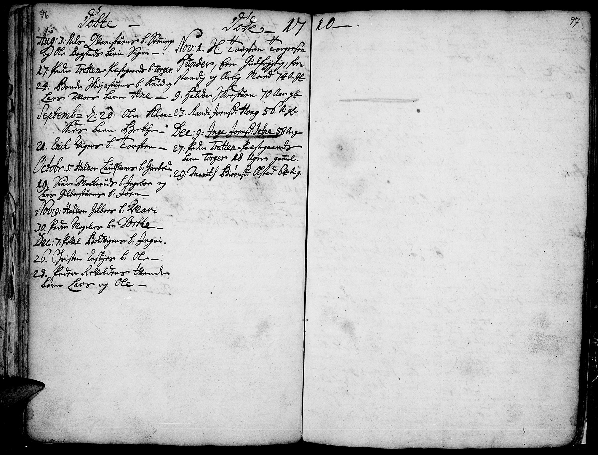 Øyer prestekontor, SAH/PREST-084/H/Ha/Haa/L0001: Parish register (official) no. 1, 1671-1727, p. 96-97