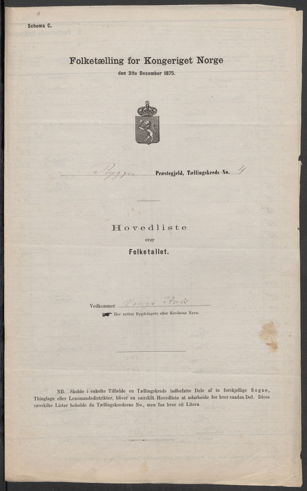 RA, 1875 census for 0136P Rygge, 1875, p. 13