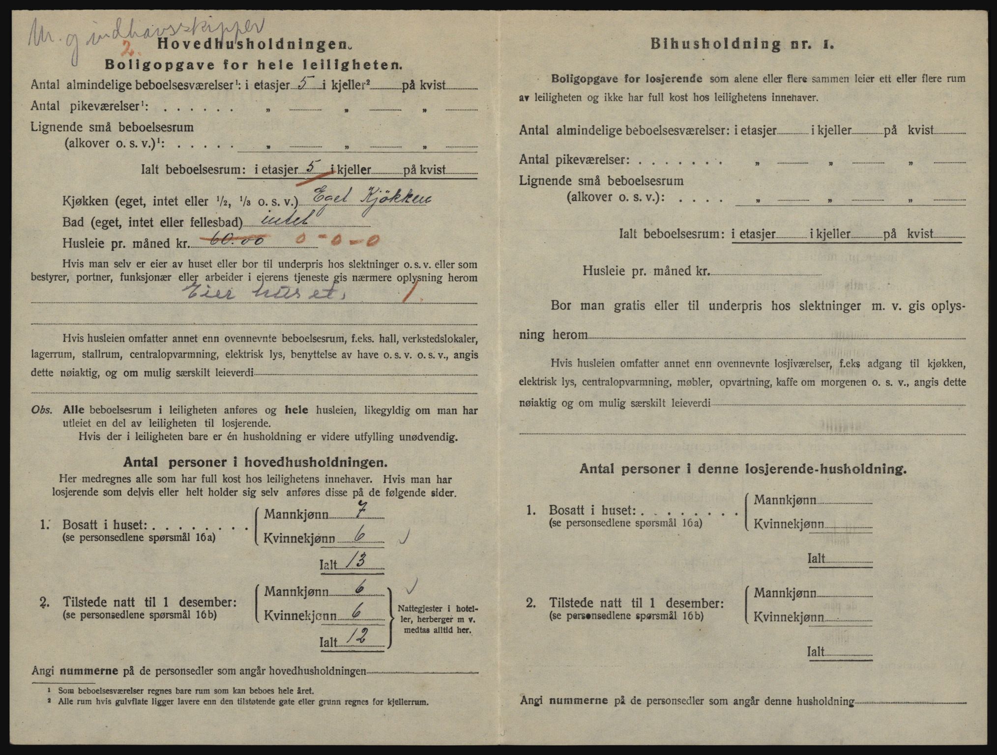 SATØ, 1920 census for Hammerfest, 1920, p. 1313