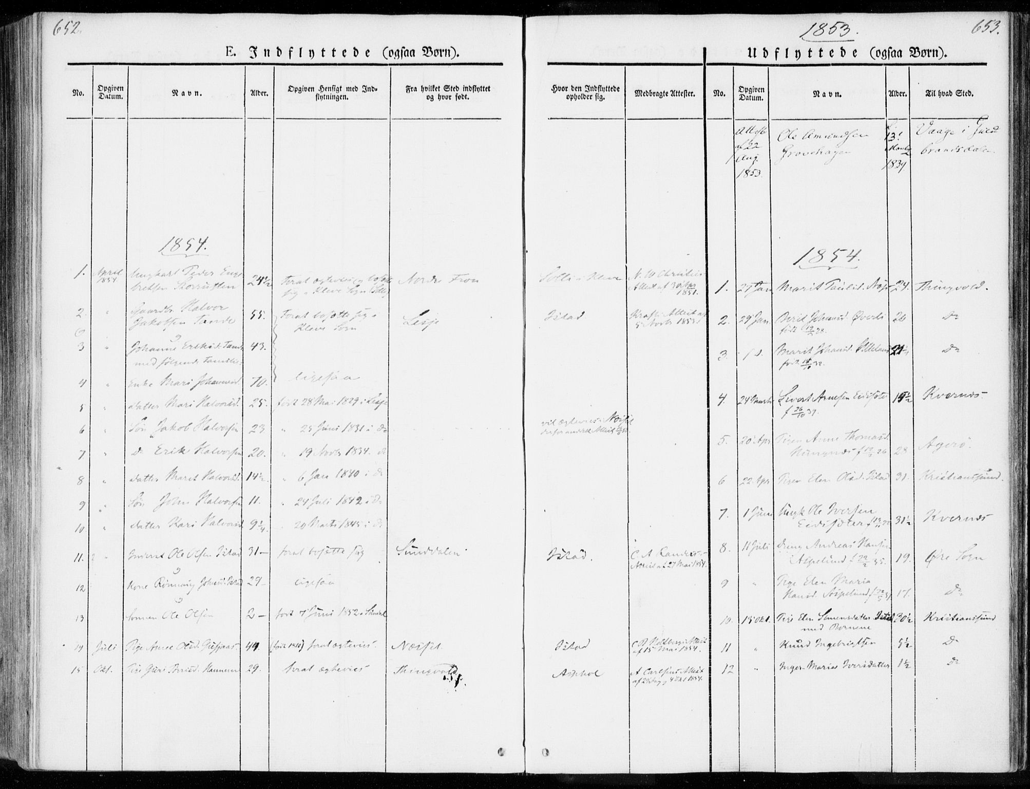 Ministerialprotokoller, klokkerbøker og fødselsregistre - Møre og Romsdal, SAT/A-1454/557/L0680: Parish register (official) no. 557A02, 1843-1869, p. 652-653