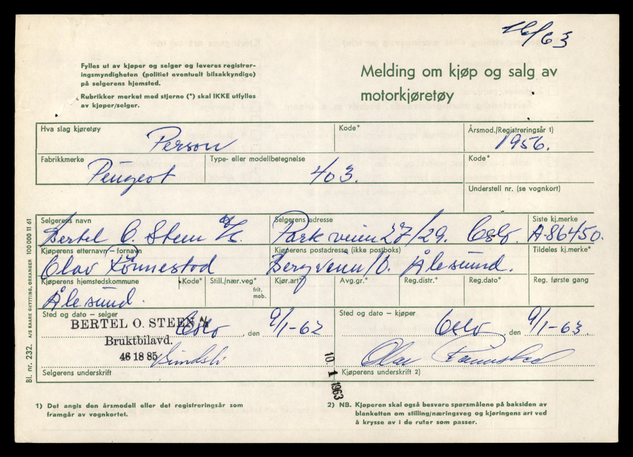 Møre og Romsdal vegkontor - Ålesund trafikkstasjon, AV/SAT-A-4099/F/Fe/L0048: Registreringskort for kjøretøy T 14721 - T 14863, 1927-1998, p. 1983