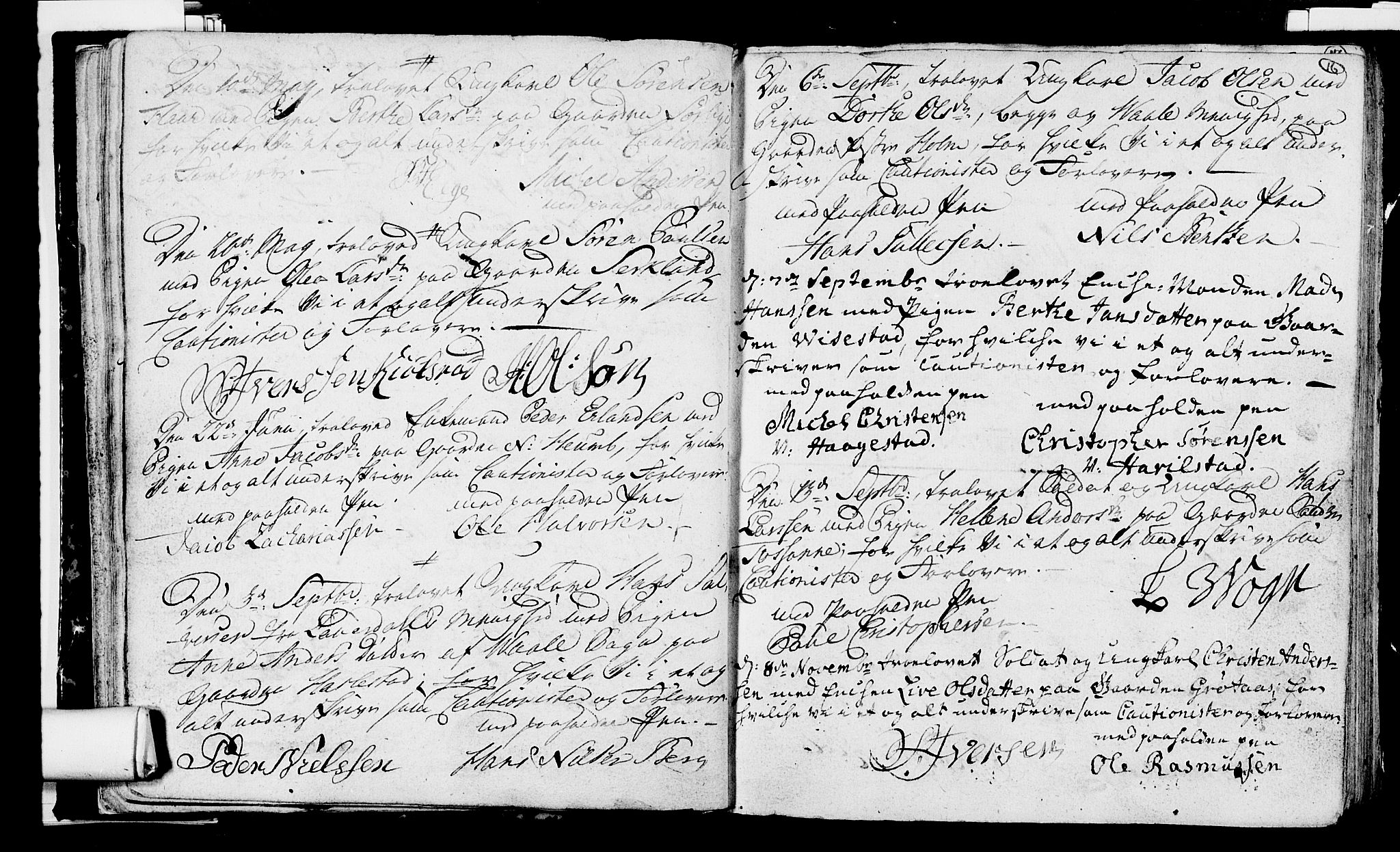 Våle kirkebøker, SAKO/A-334/H/Hb/L0002: Best man's statements no. 2, 1756-1799, p. 16