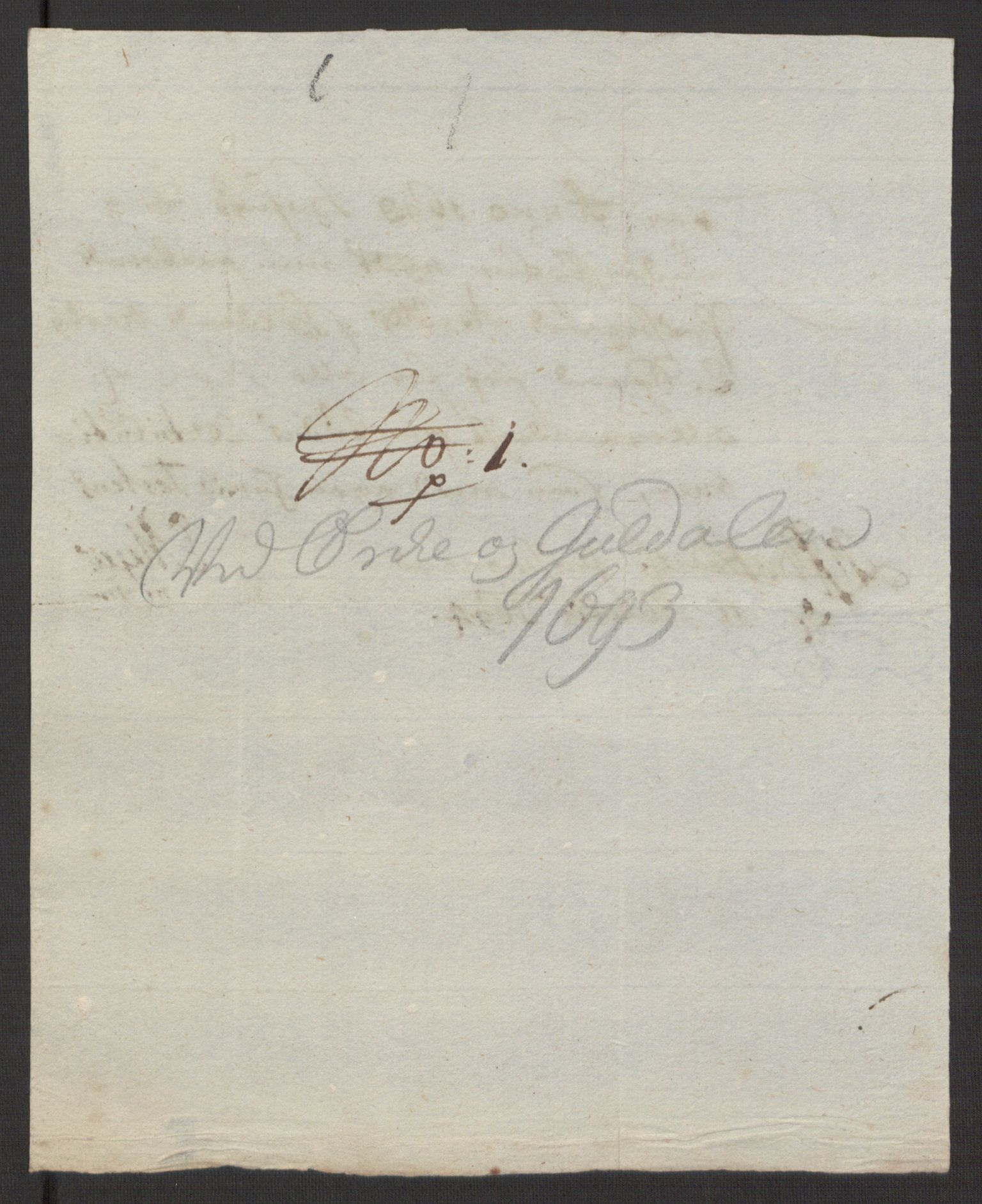 Rentekammeret inntil 1814, Reviderte regnskaper, Fogderegnskap, RA/EA-4092/R58/L3938: Fogderegnskap Orkdal, 1693, p. 180