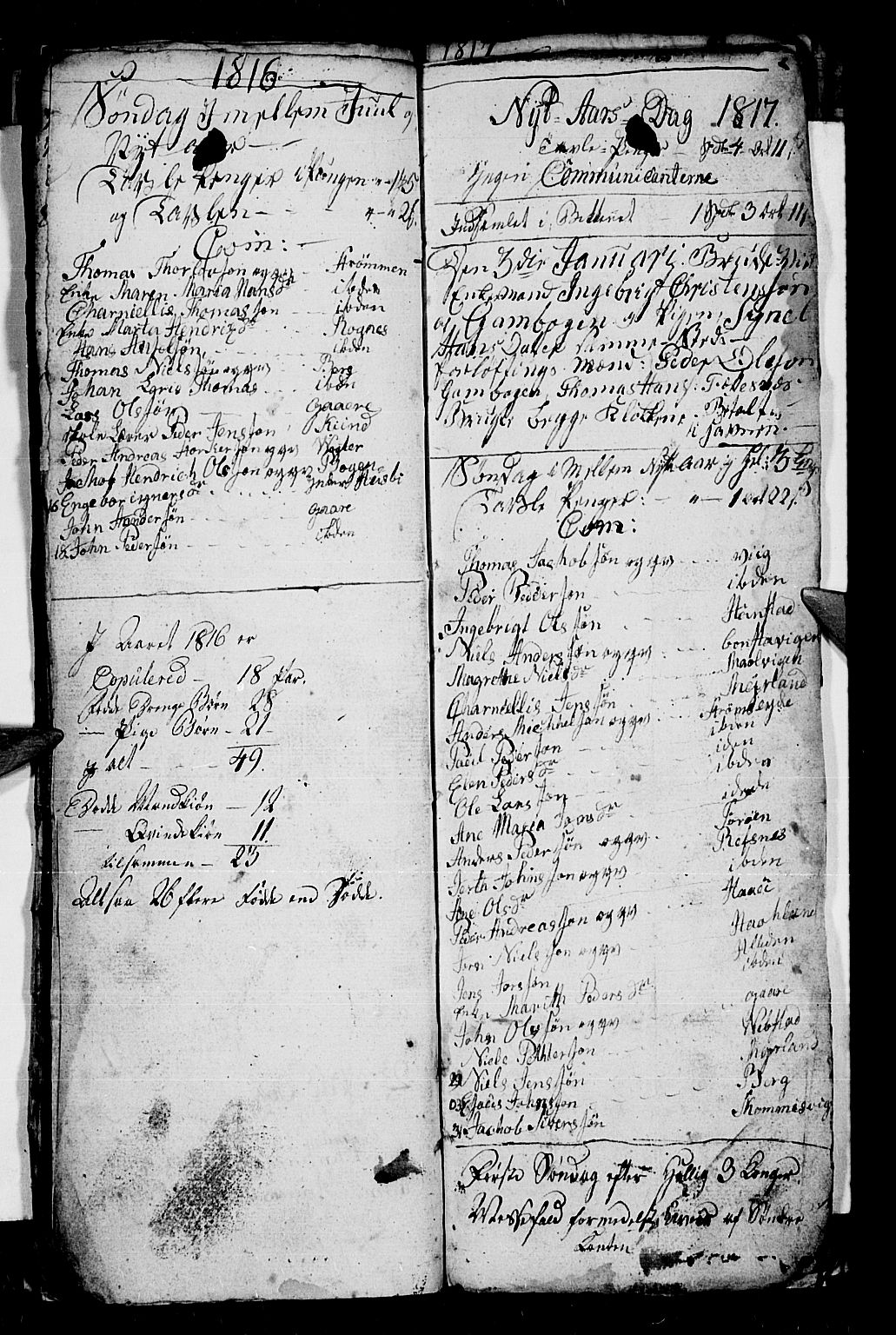 Kvæfjord sokneprestkontor, SATØ/S-1323/G/Ga/Gab/L0001klokker: Parish register (copy) no. 1, 1806-1824