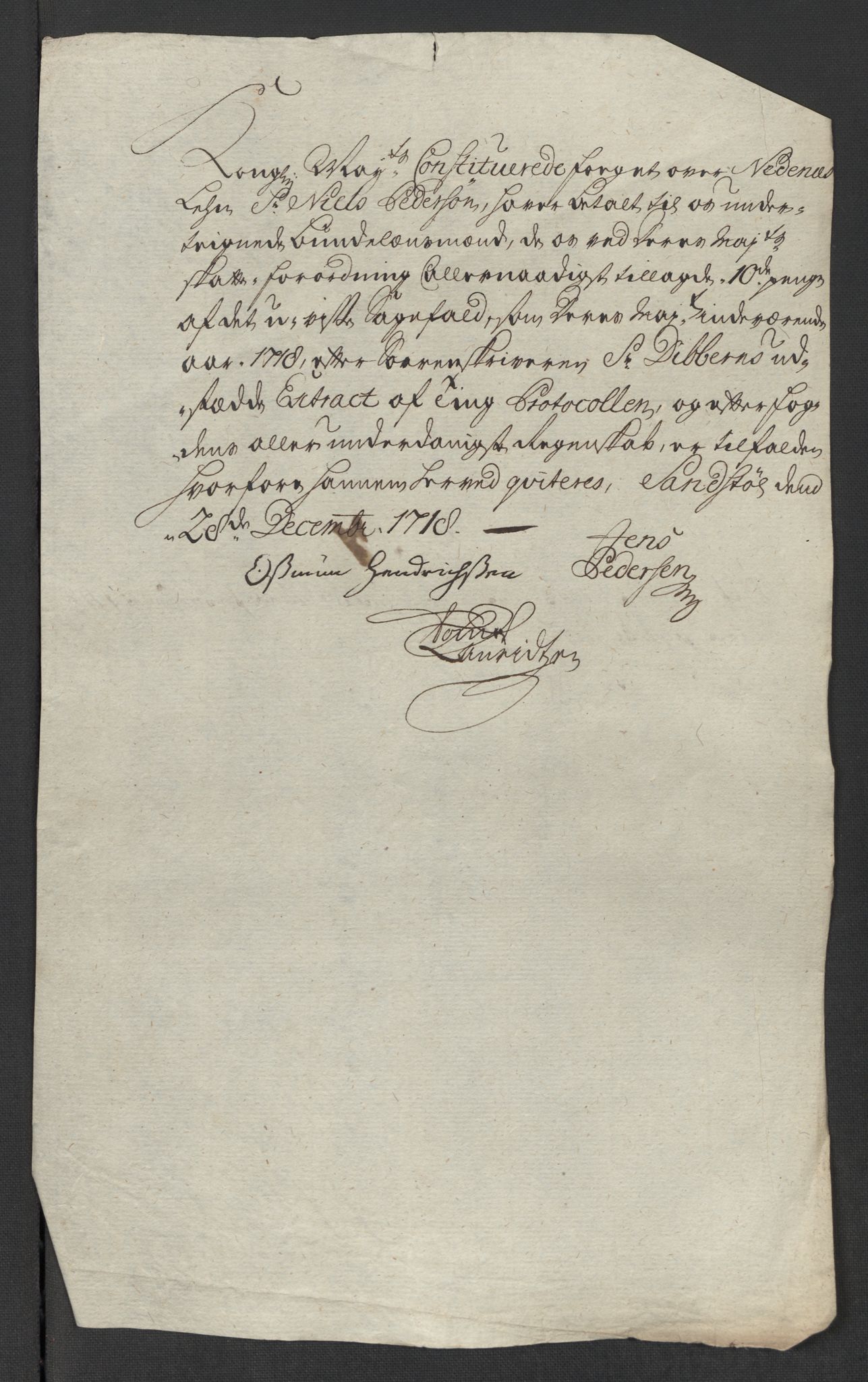 Rentekammeret inntil 1814, Reviderte regnskaper, Fogderegnskap, AV/RA-EA-4092/R39/L2328: Fogderegnskap Nedenes, 1718, p. 407