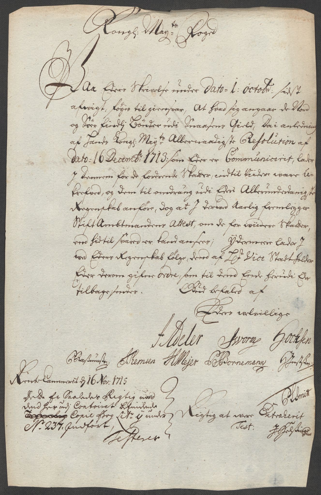 Rentekammeret inntil 1814, Reviderte regnskaper, Fogderegnskap, AV/RA-EA-4092/R63/L4323: Fogderegnskap Inderøy, 1715, p. 368