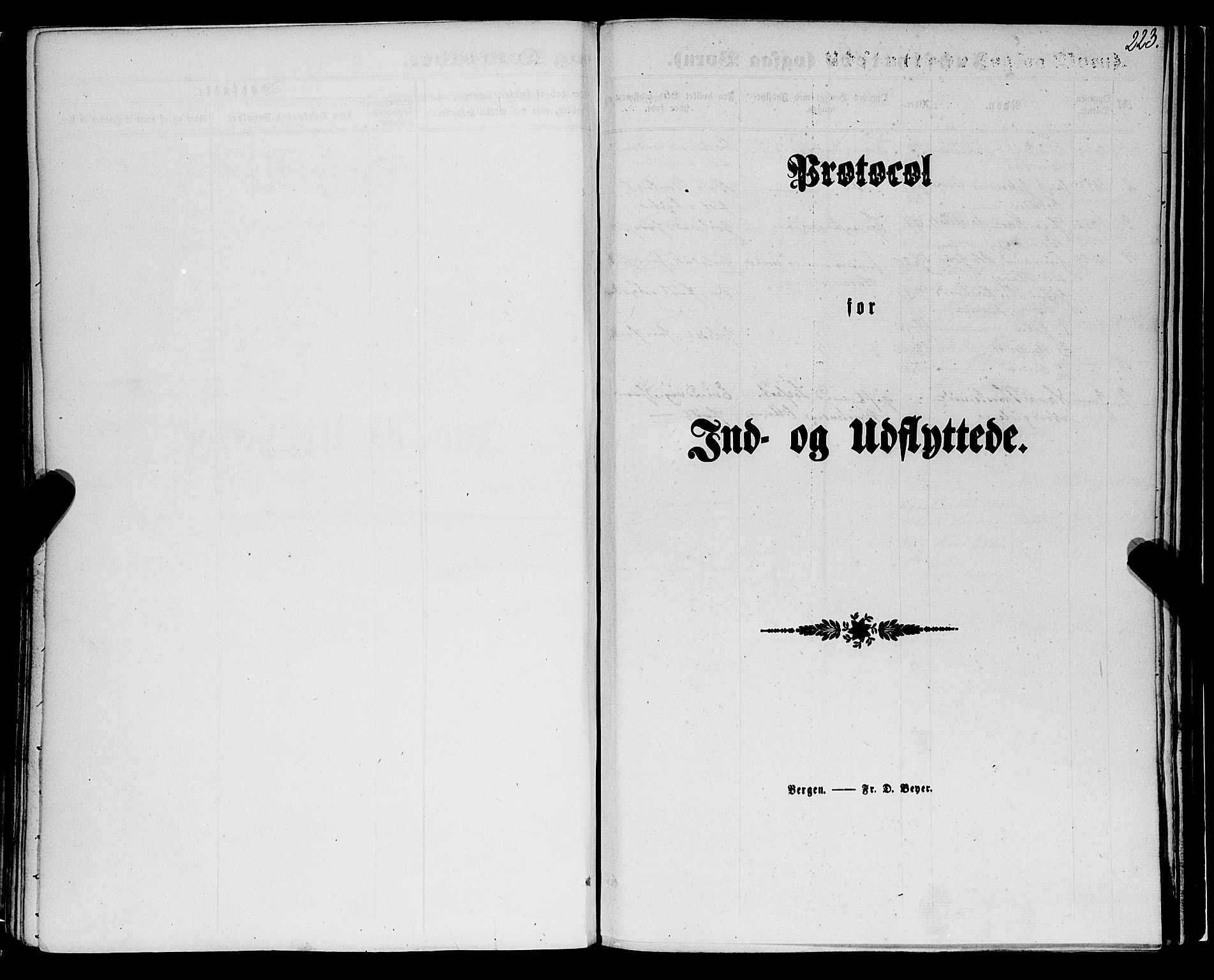 Luster sokneprestembete, SAB/A-81101/H/Haa/Haaa/L0008: Parish register (official) no. A 8, 1860-1870, p. 223