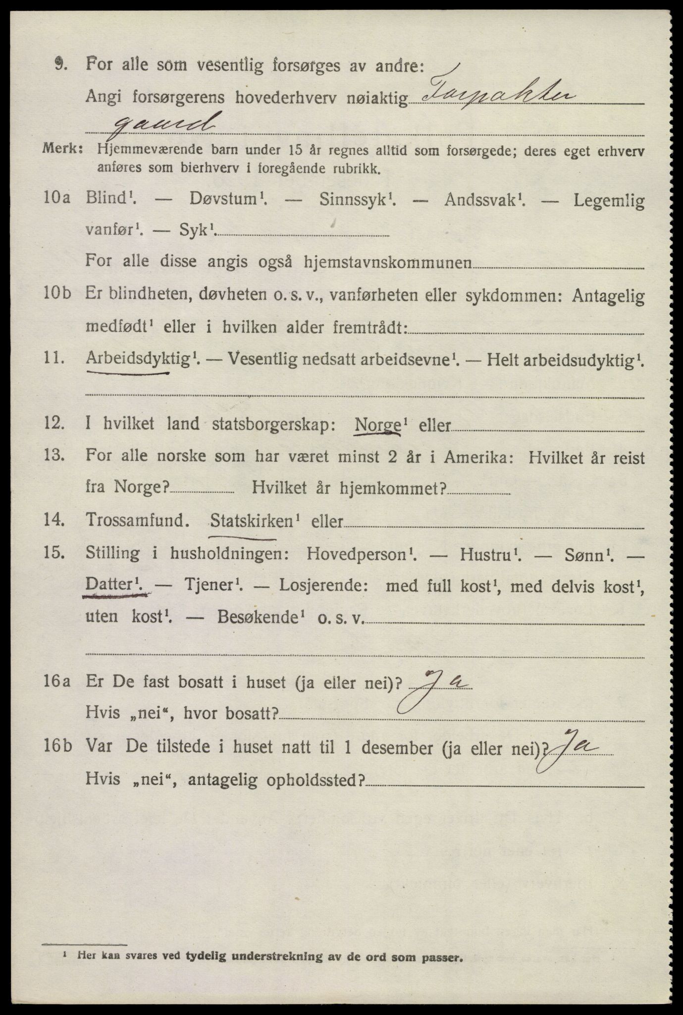 SAKO, 1920 census for Brunlanes, 1920, p. 8592