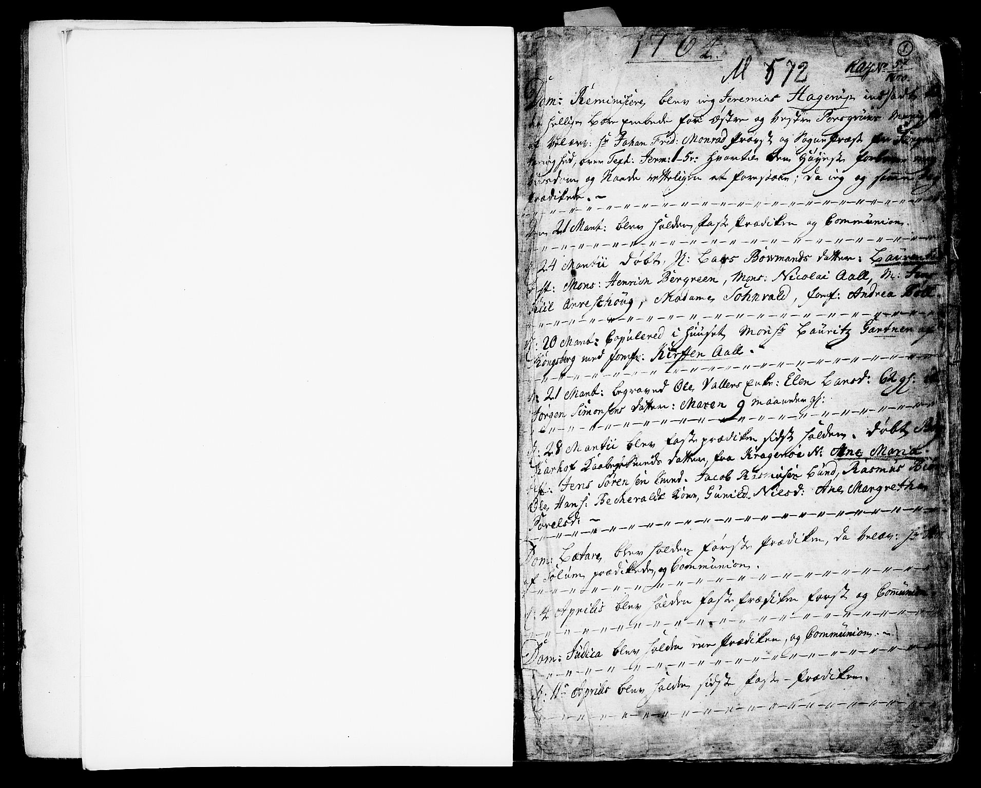 Porsgrunn kirkebøker , AV/SAKO-A-104/F/Fa/L0002: Parish register (official) no. 2, 1764-1814, p. 0-1