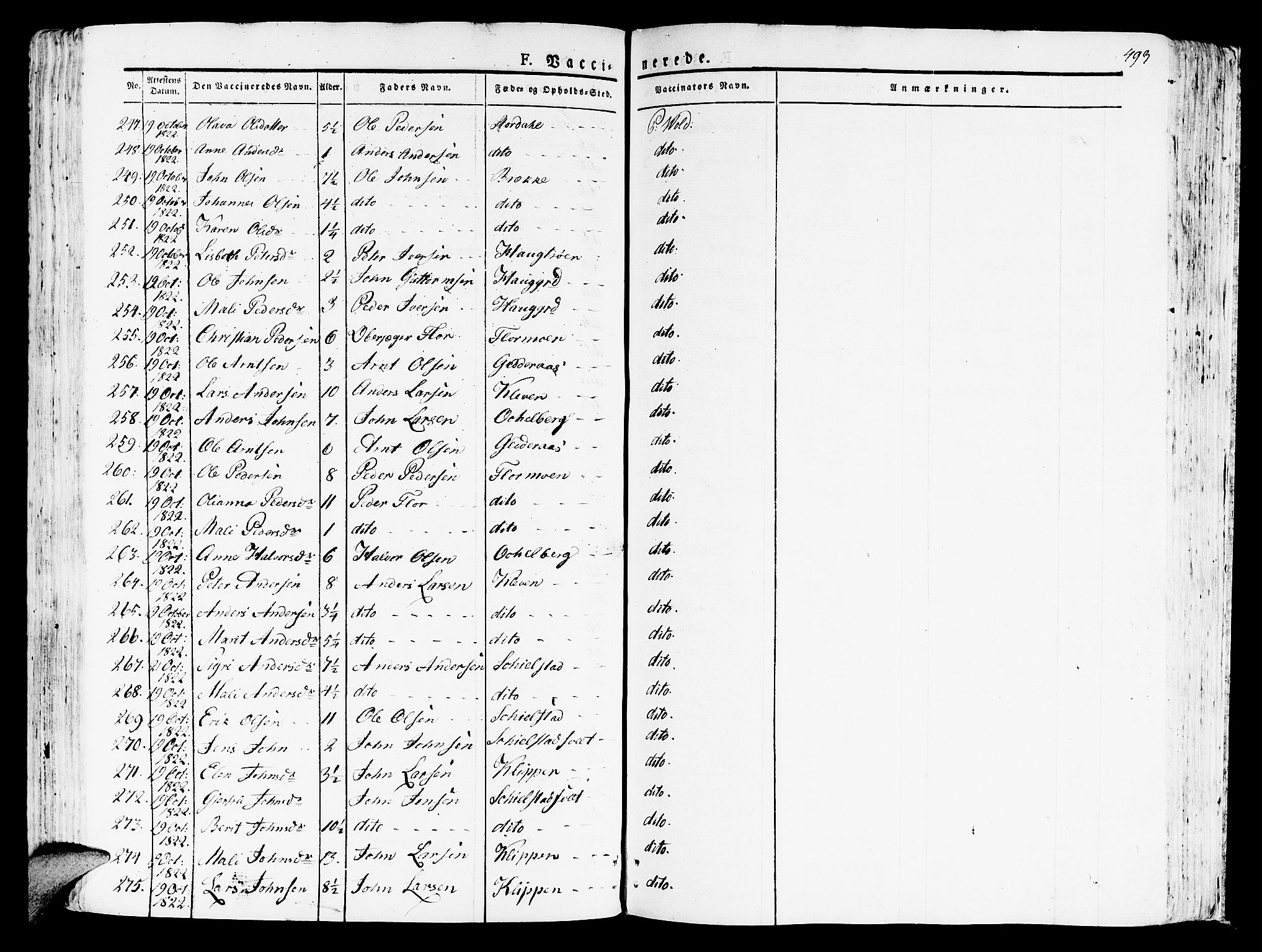 Ministerialprotokoller, klokkerbøker og fødselsregistre - Nord-Trøndelag, SAT/A-1458/709/L0070: Parish register (official) no. 709A10, 1820-1832, p. 493