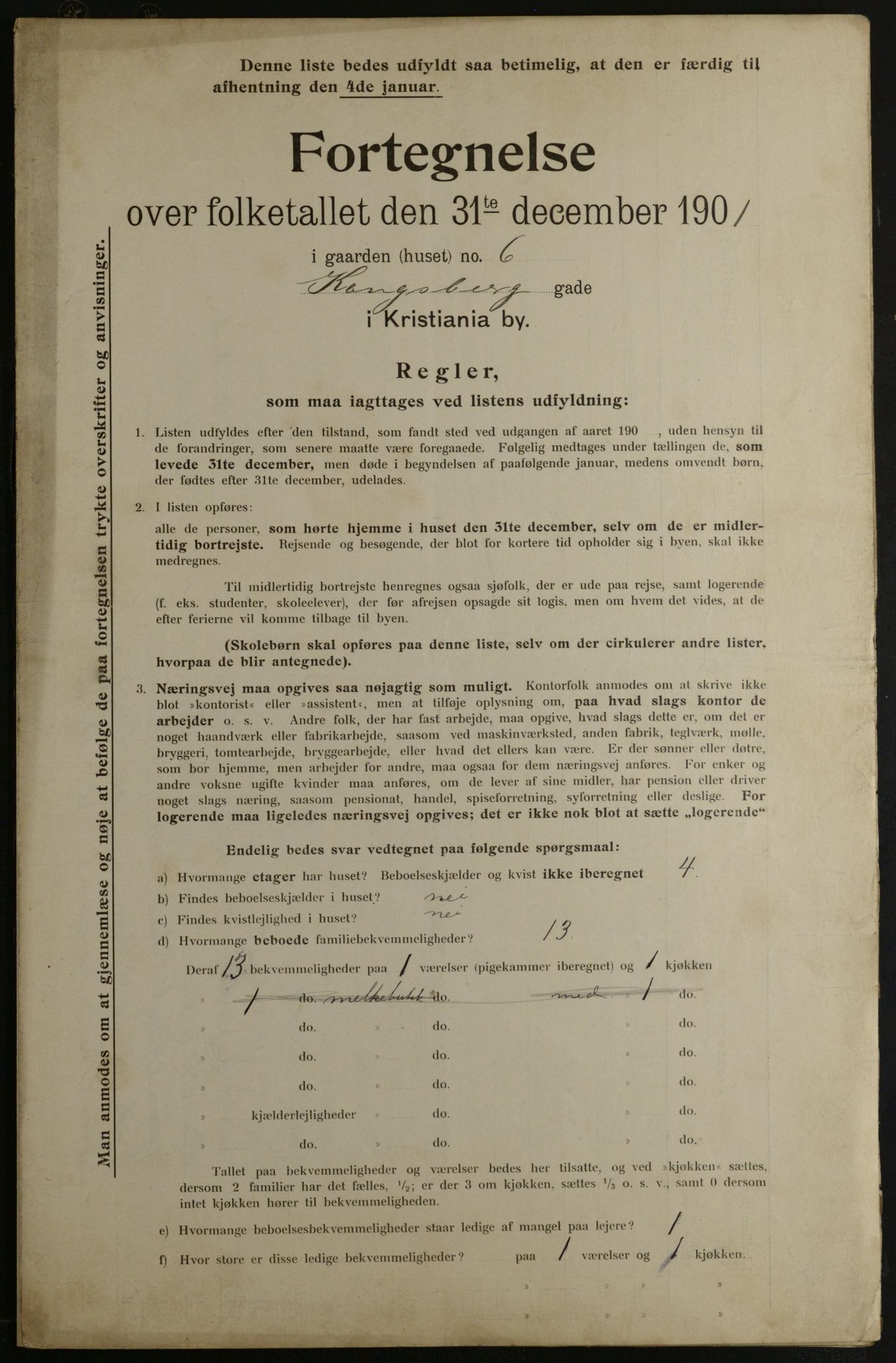 OBA, Municipal Census 1901 for Kristiania, 1901, p. 8203