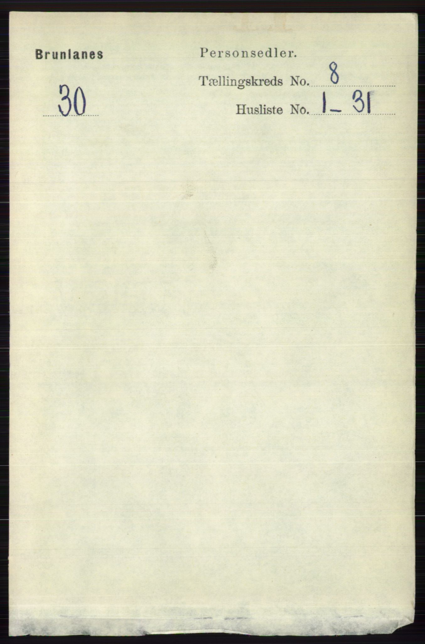 RA, 1891 census for 0726 Brunlanes, 1891, p. 3572