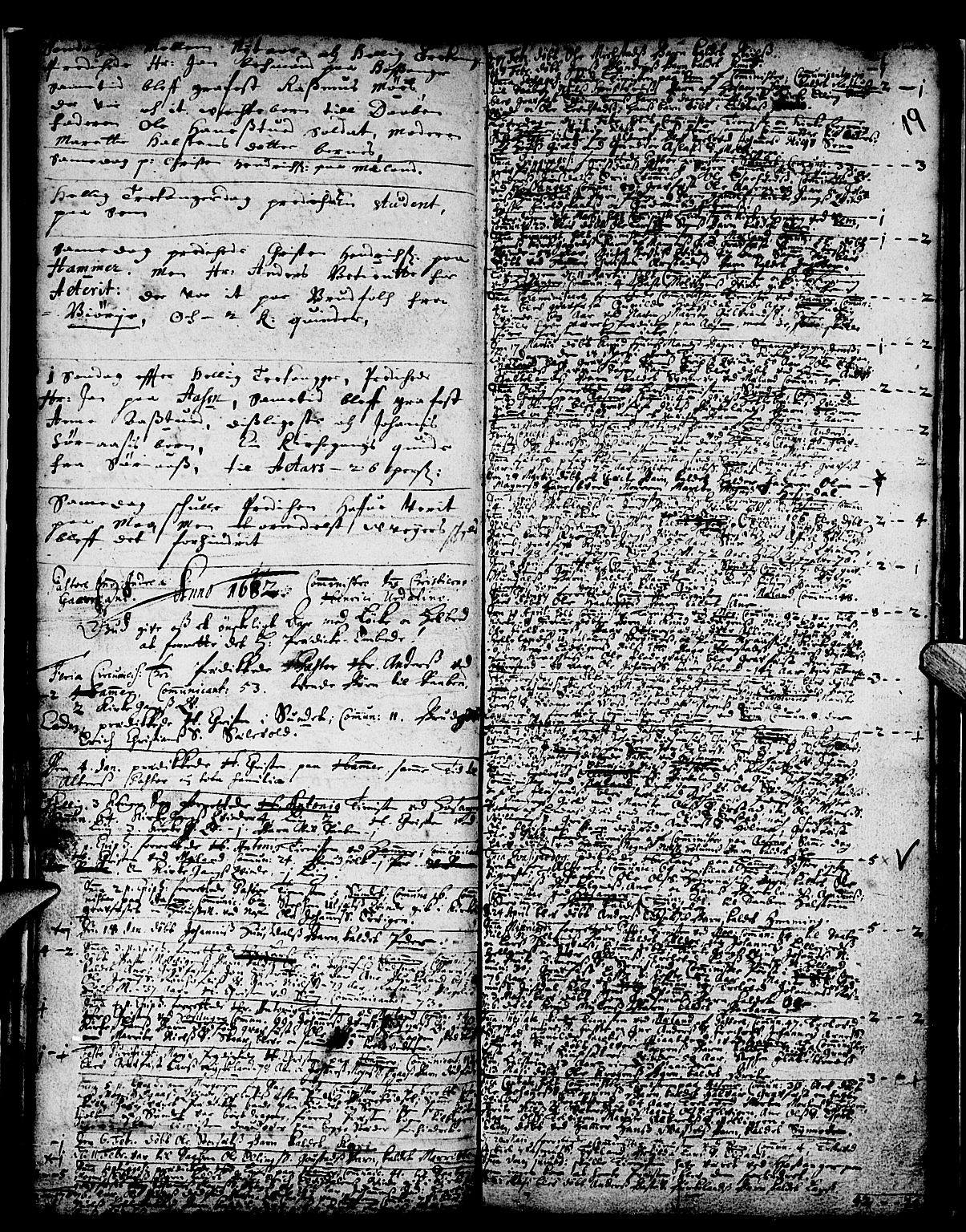 Hamre sokneprestembete, AV/SAB-A-75501/H/Ha/Haa/Haaa/L0001: Parish register (official) no. A 1, 1677-1691, p. 19