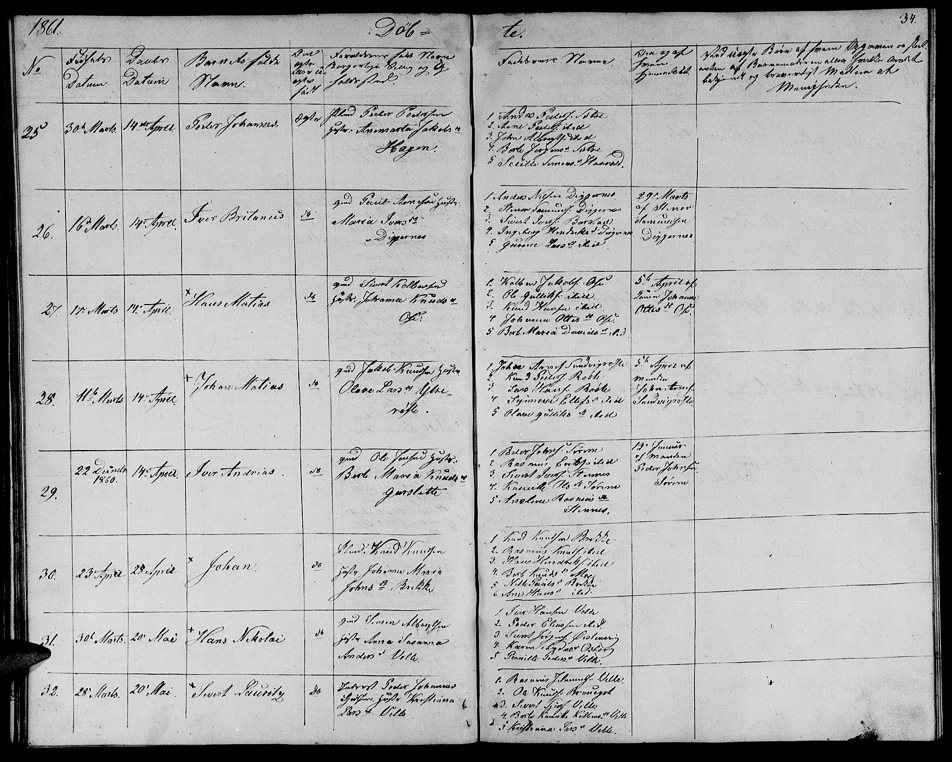 Ministerialprotokoller, klokkerbøker og fødselsregistre - Møre og Romsdal, AV/SAT-A-1454/513/L0187: Parish register (copy) no. 513C01, 1856-1864, p. 34