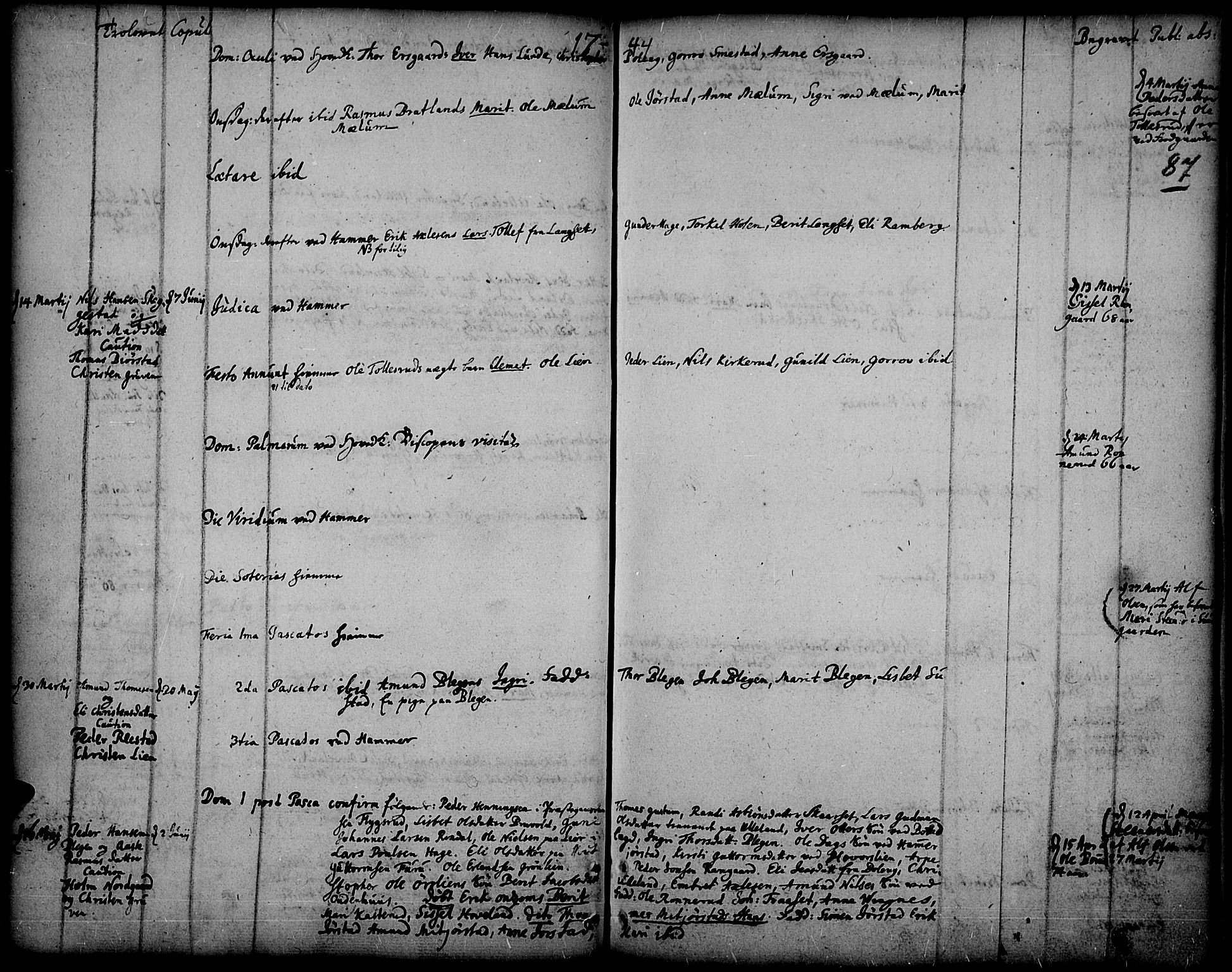 Fåberg prestekontor, SAH/PREST-086/H/Ha/Haa/L0001: Parish register (official) no. 1, 1727-1775, p. 87