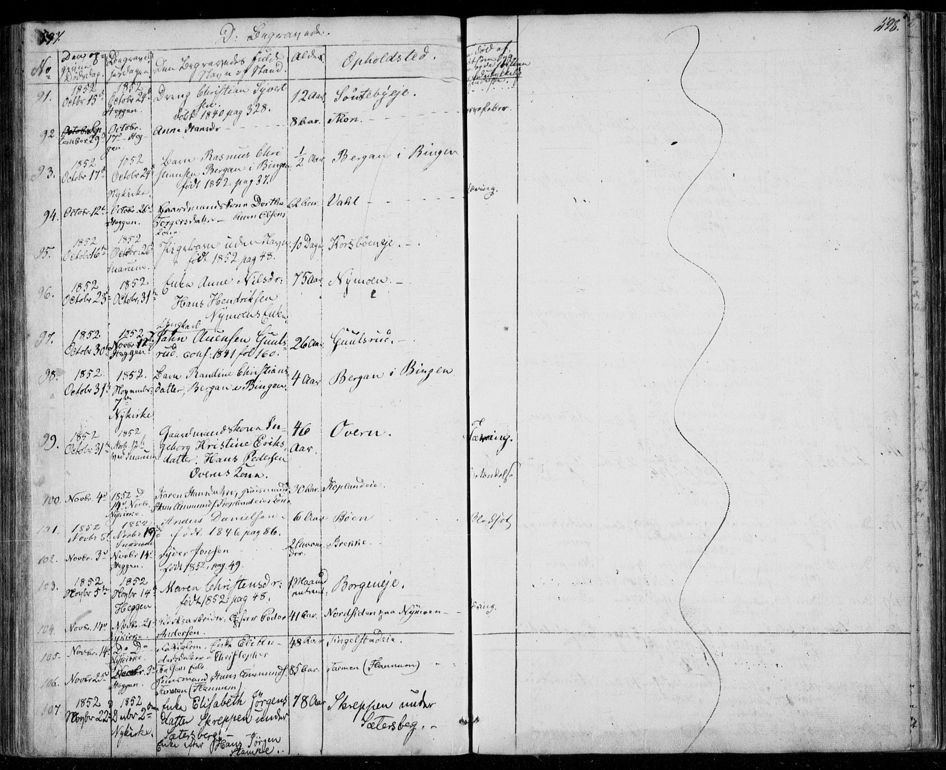 Modum kirkebøker, AV/SAKO-A-234/F/Fa/L0008: Parish register (official) no. 8, 1851-1859, p. 597-598