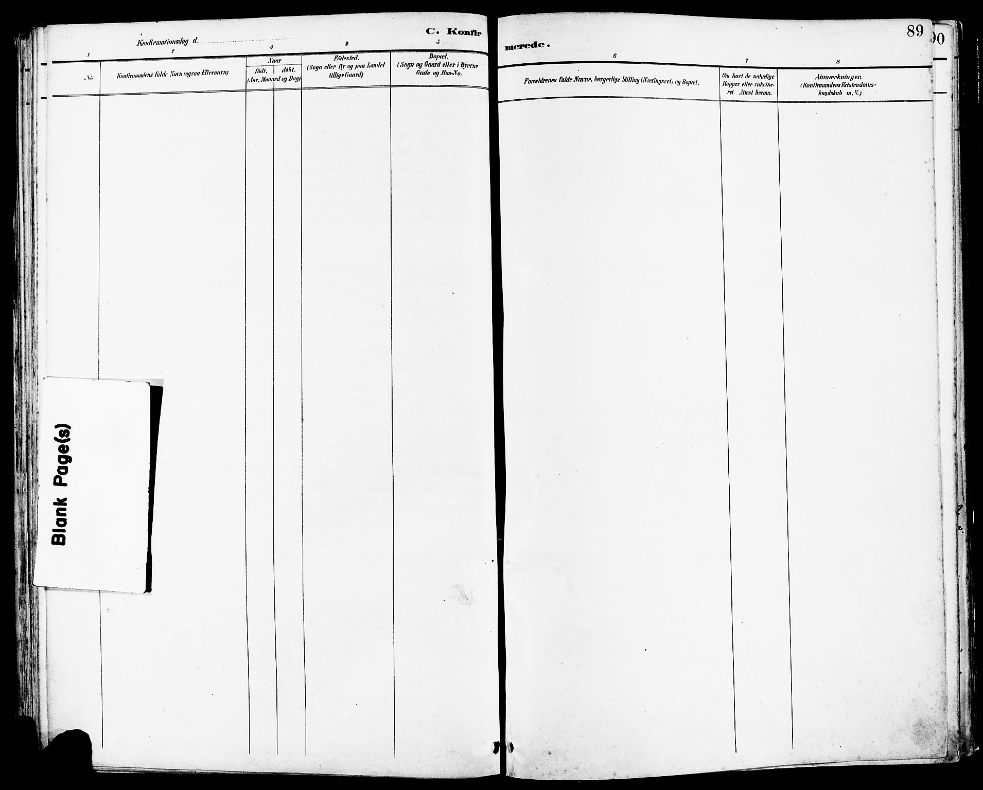Høyland sokneprestkontor, SAST/A-101799/001/30BA/L0014: Parish register (official) no. A 12, 1890-1898, p. 89