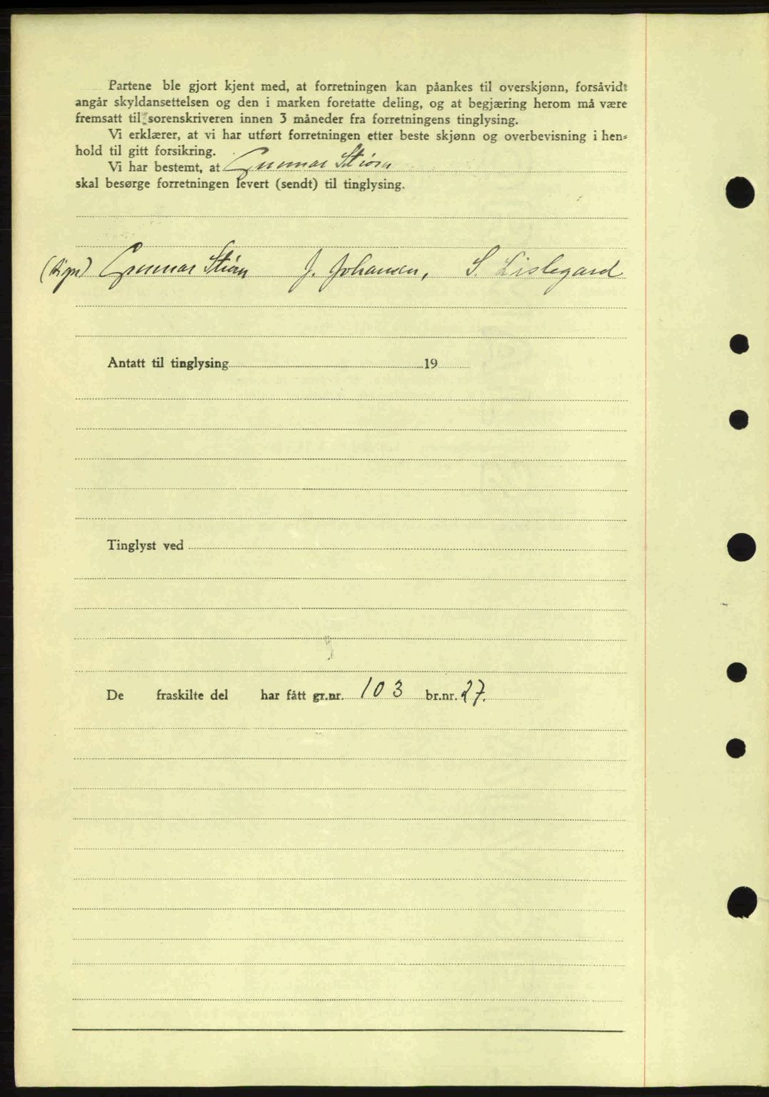 Idd og Marker sorenskriveri, AV/SAO-A-10283/G/Gb/Gbb/L0005: Mortgage book no. A5, 1941-1943, Diary no: : 75/1943