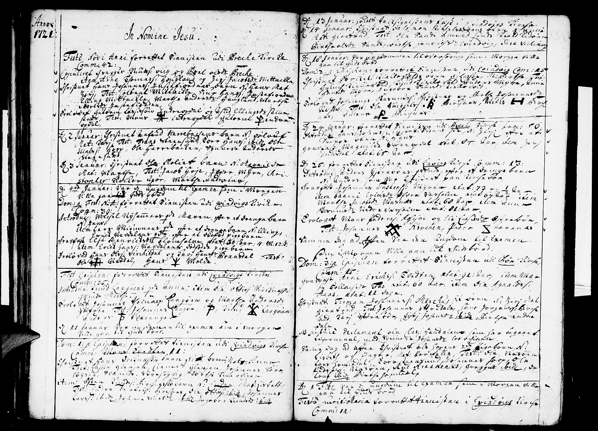 Gulen sokneprestembete, SAB/A-80201/H/Haa/Haaa/L0007: Parish register (official) no. A 7, 1716-1722, p. 55