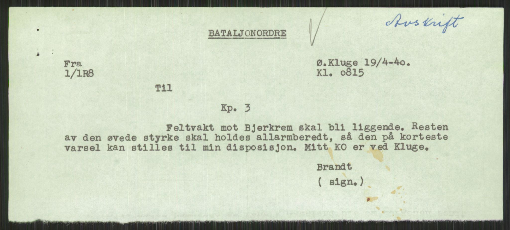 Forsvaret, Forsvarets krigshistoriske avdeling, AV/RA-RAFA-2017/Y/Yb/L0092: II-C-11-321-330  -  3. Divisjon., 1940, p. 97