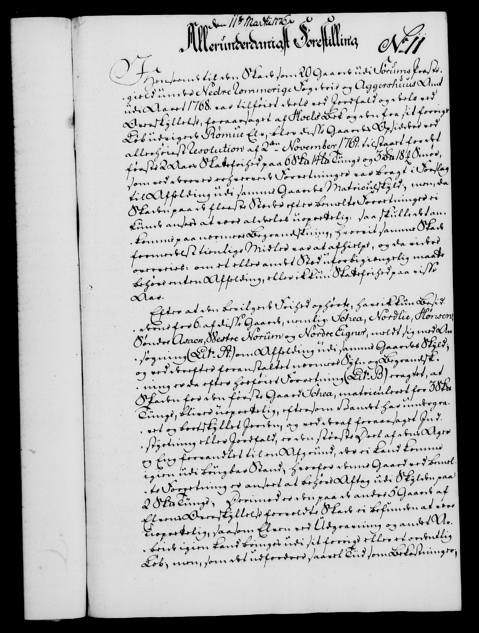 Rentekammeret, Kammerkanselliet, RA/EA-3111/G/Gf/Gfa/L0058: Norsk relasjons- og resolusjonsprotokoll (merket RK 52.58), 1776, p. 67