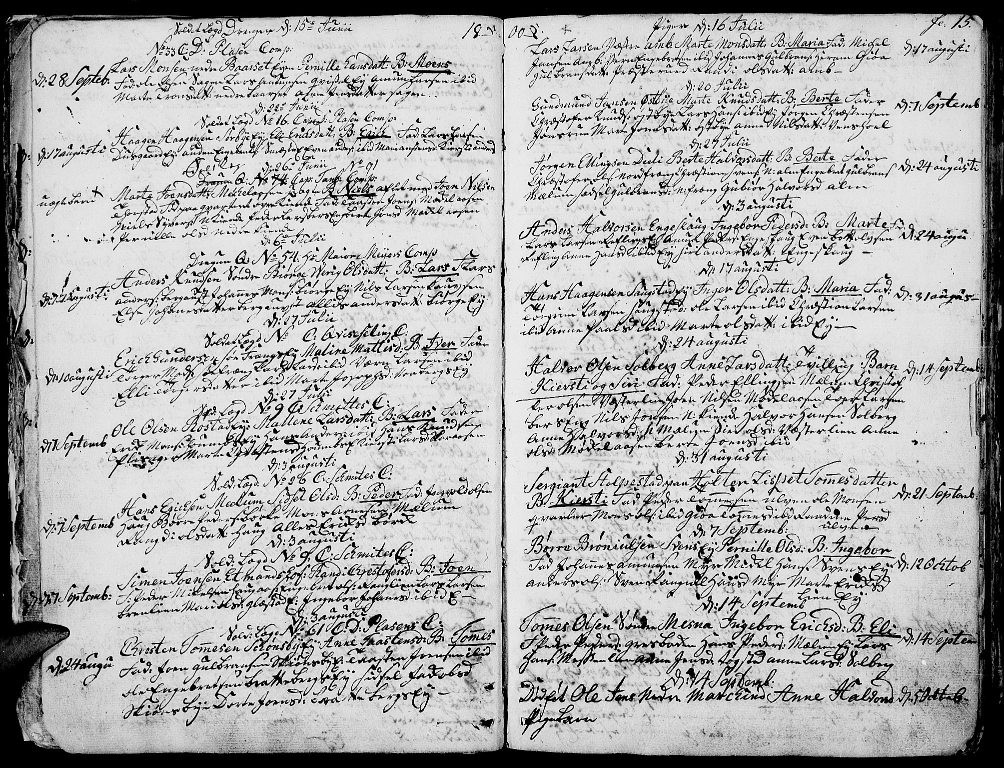 Ringsaker prestekontor, AV/SAH-PREST-014/K/Ka/L0004: Parish register (official) no. 4, 1799-1814, p. 15