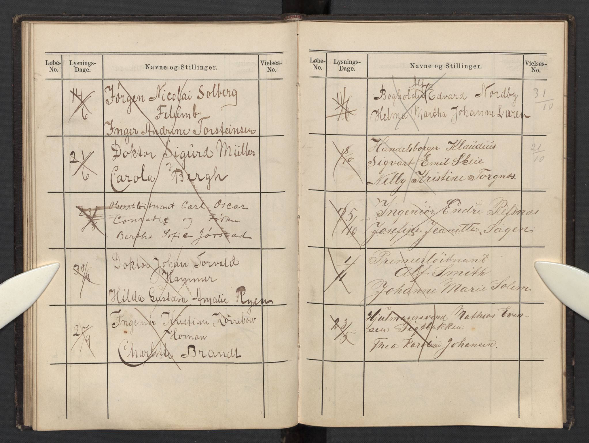 Garnisonsmenigheten Kirkebøker, AV/SAO-A-10846/H/Hb/L0002: Banns register no. II 2, 1879-1902