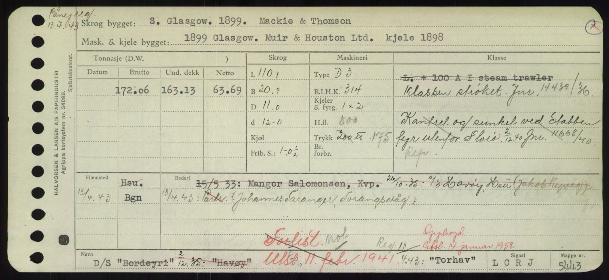 Sjøfartsdirektoratet med forløpere, Skipsmålingen, AV/RA-S-1627/H/Hd/L0039: Fartøy, Ti-Tø, p. 321