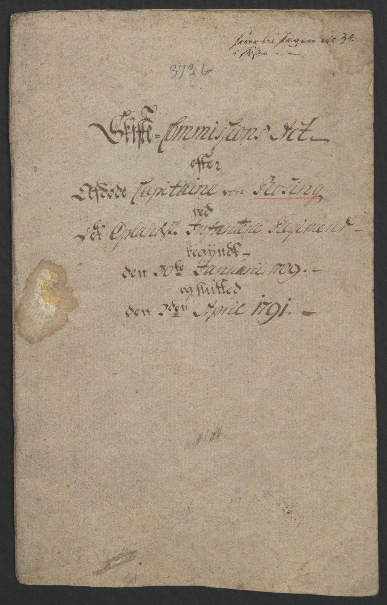 Forsvaret, Generalauditøren, RA/RAFA-1772/F/Fj/Fja/L0027: --, 1769-1824, p. 97