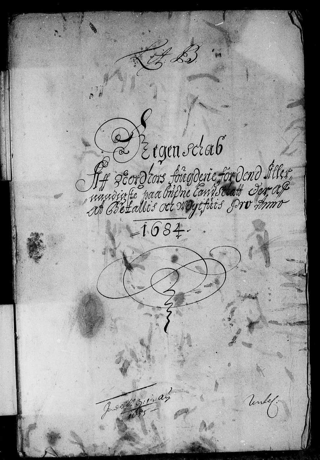 Rentekammeret inntil 1814, Reviderte regnskaper, Stiftamtstueregnskaper, Bergen stiftamt, AV/RA-EA-6043/R/Rc/L0072: Bergen stiftamt, 1684