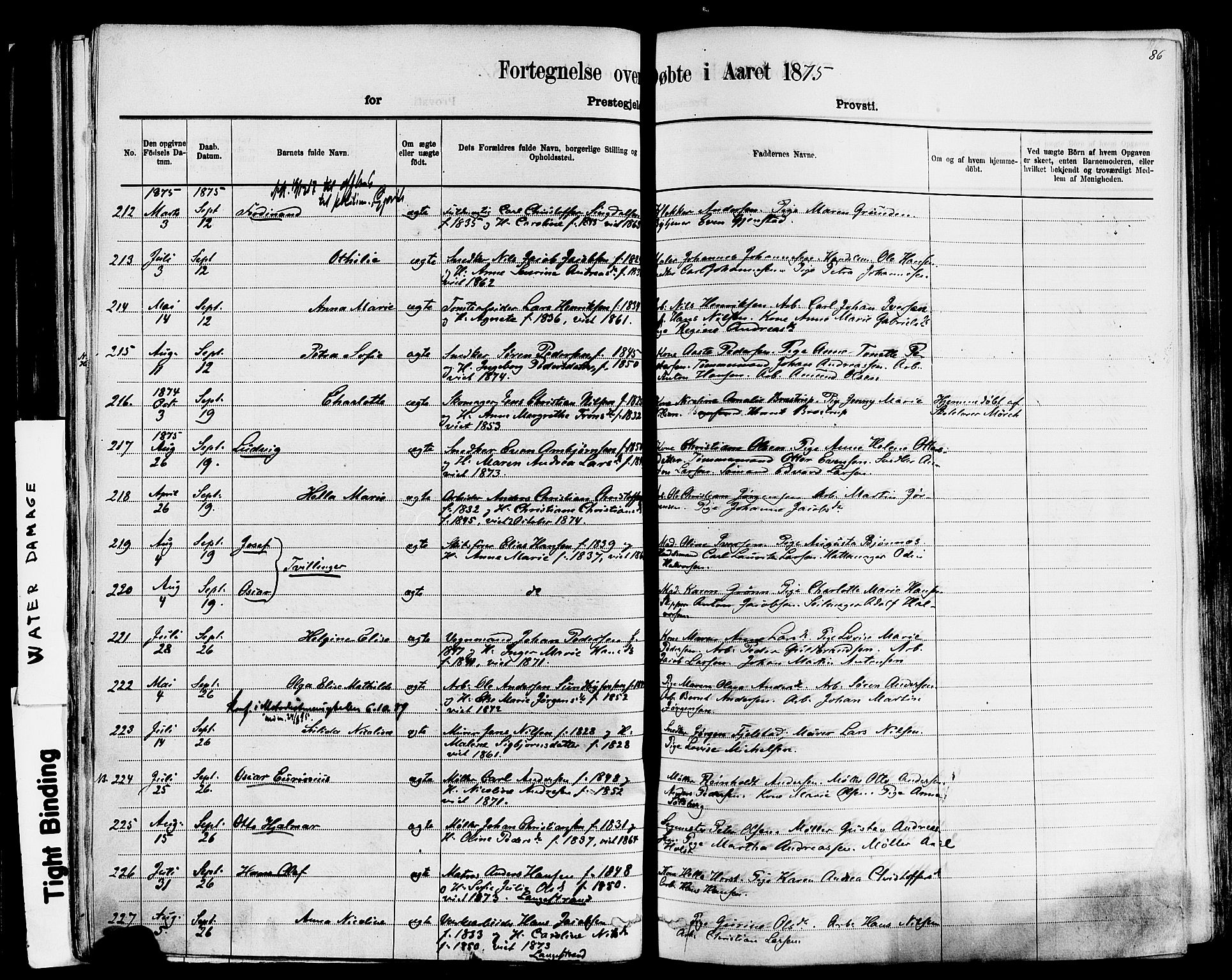 Larvik kirkebøker, AV/SAKO-A-352/F/Fa/L0006: Parish register (official) no. I 6, 1871-1883, p. 86