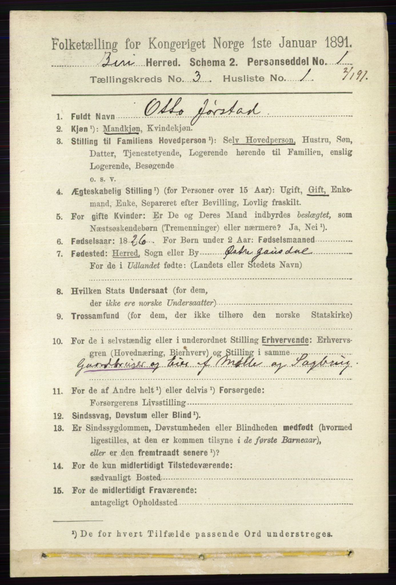 RA, 1891 census for 0525 Biri, 1891, p. 903