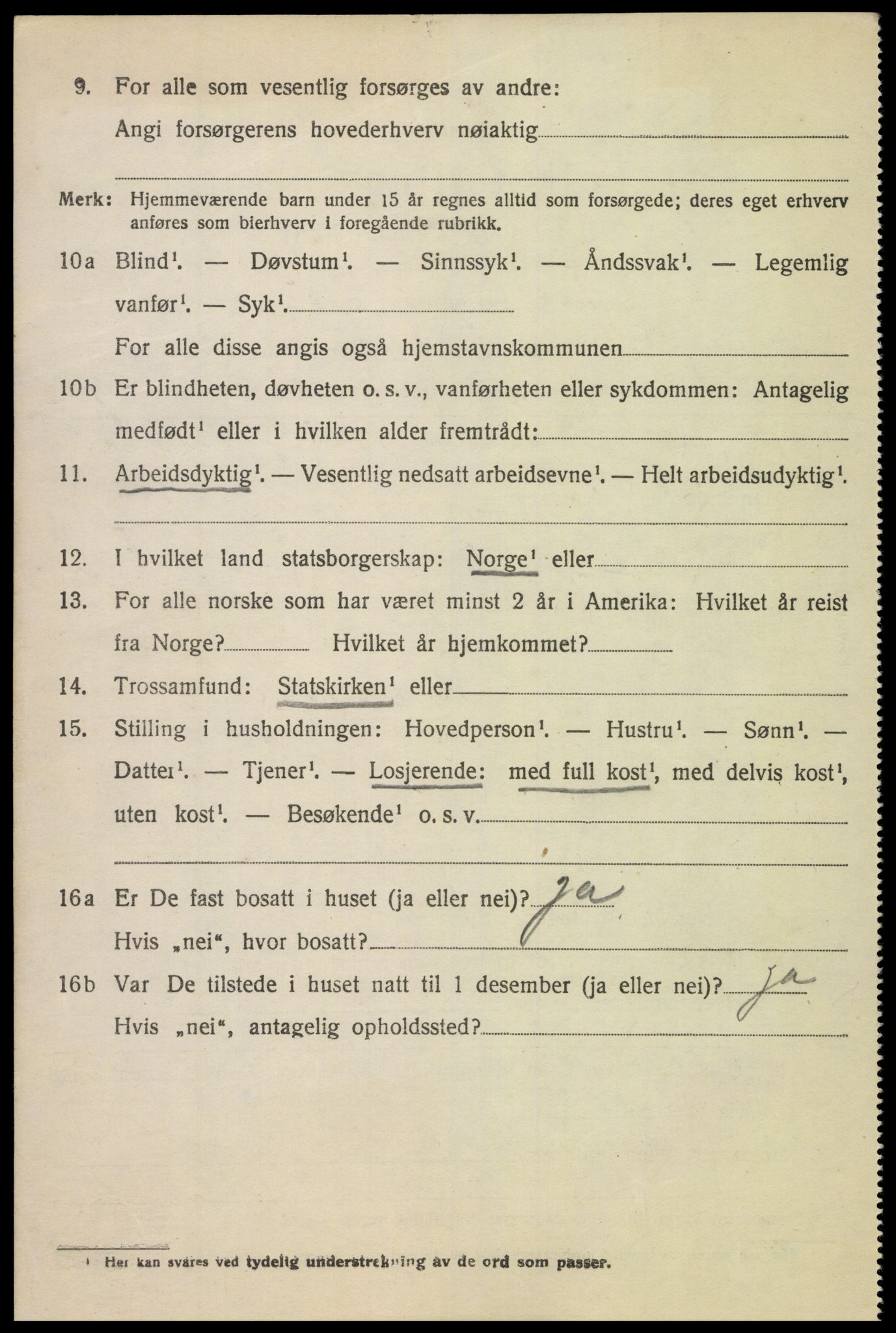 SAK, 1920 census for Vigmostad, 1920, p. 1682