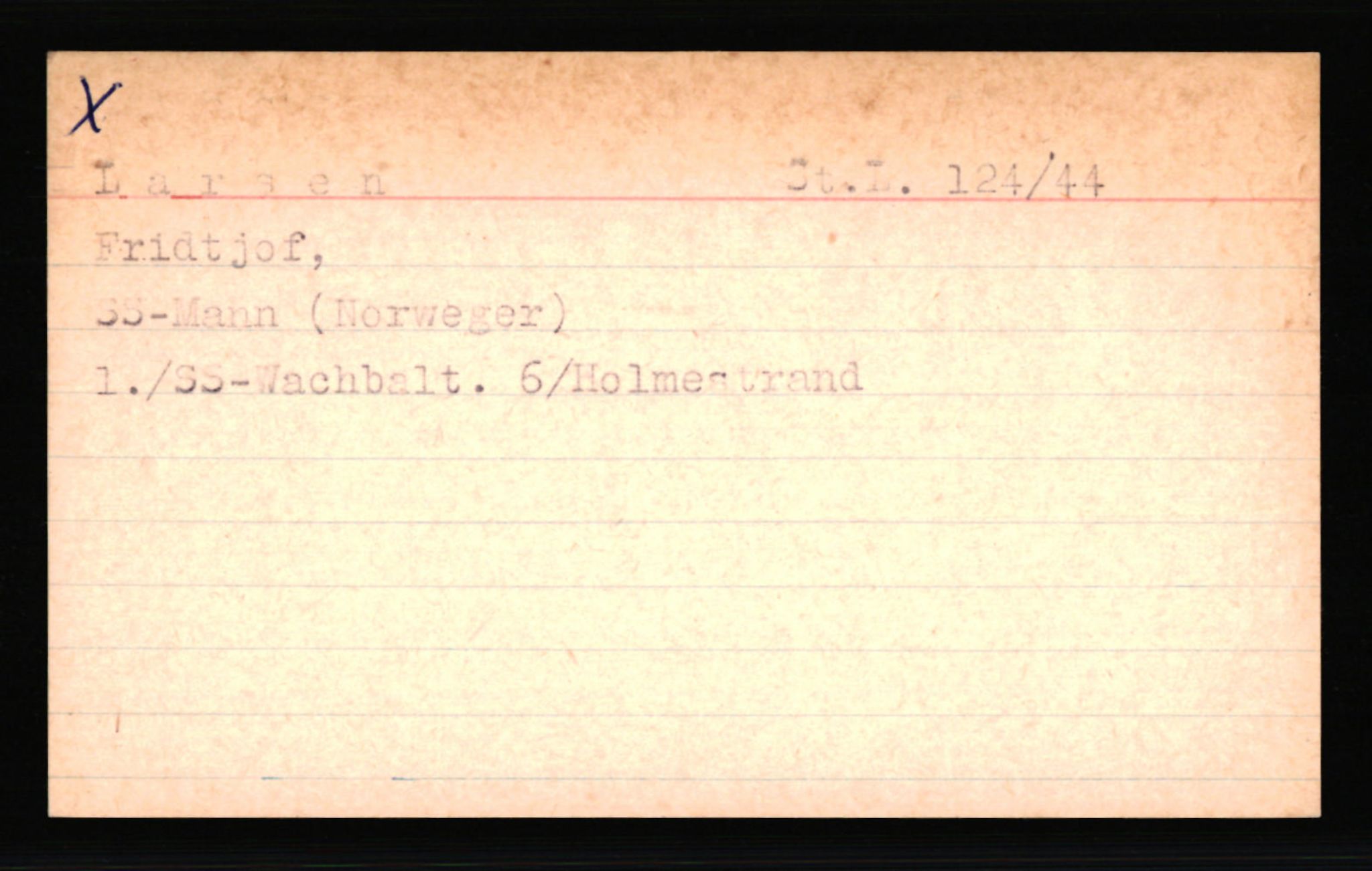 SS- und Polizeigericht Nord (IX), AV/RA-RAFA-3182/0001/C/Ca/L0004: kartotekkort for personer alfabetisk på etternavn: John-L, 1940-1945, p. 543