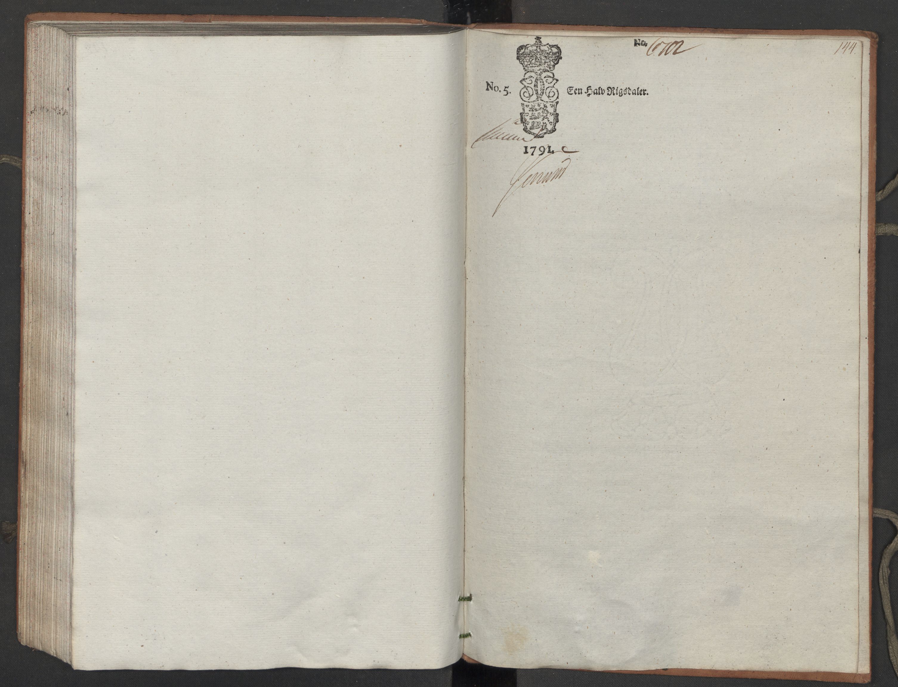 Generaltollkammeret, tollregnskaper, AV/RA-EA-5490/R10/L0054/0001: Tollregnskaper Tønsberg / Inngående tollbok, 1790-1792, p. 143b-144a