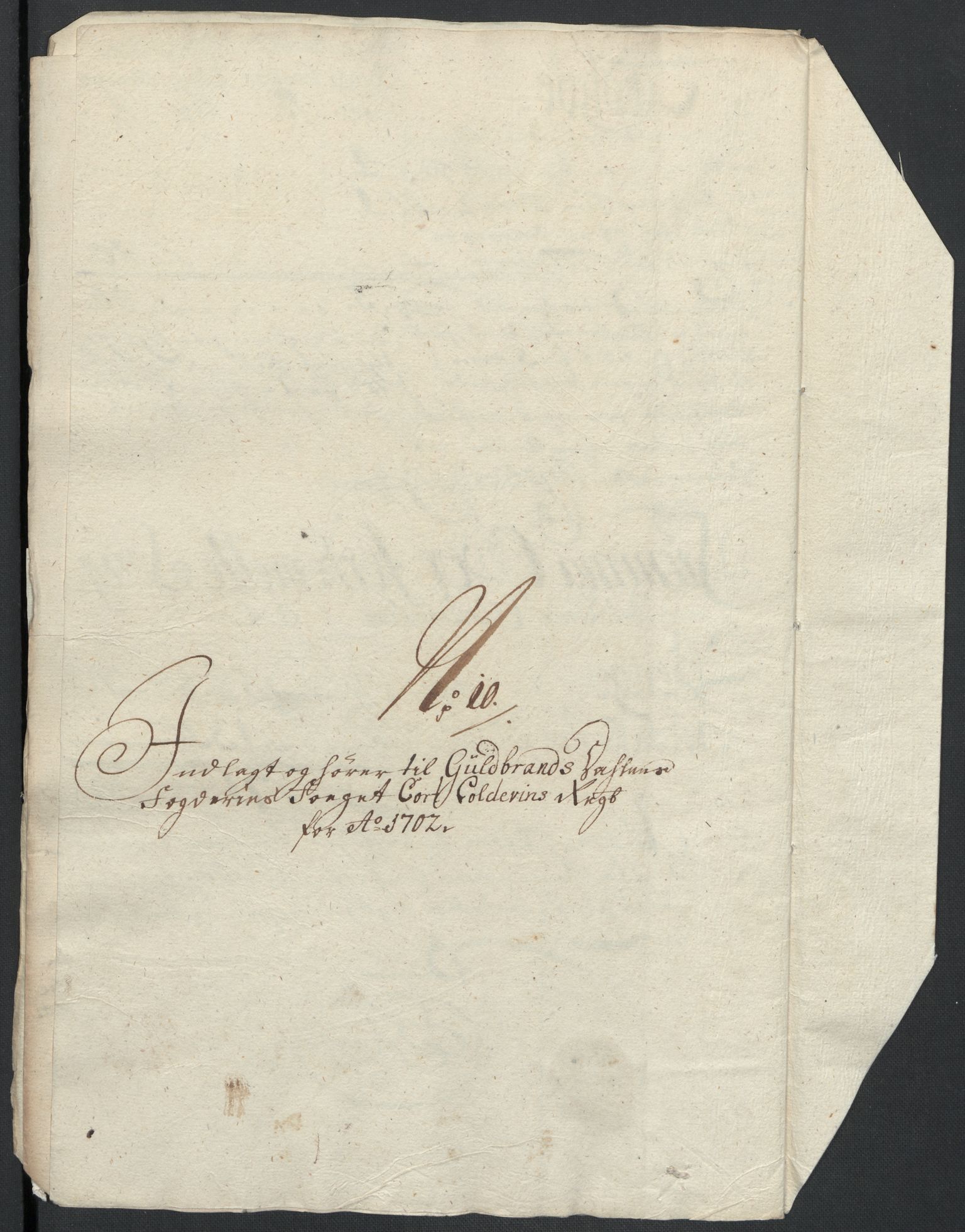 Rentekammeret inntil 1814, Reviderte regnskaper, Fogderegnskap, AV/RA-EA-4092/R17/L1175: Fogderegnskap Gudbrandsdal, 1702, p. 134