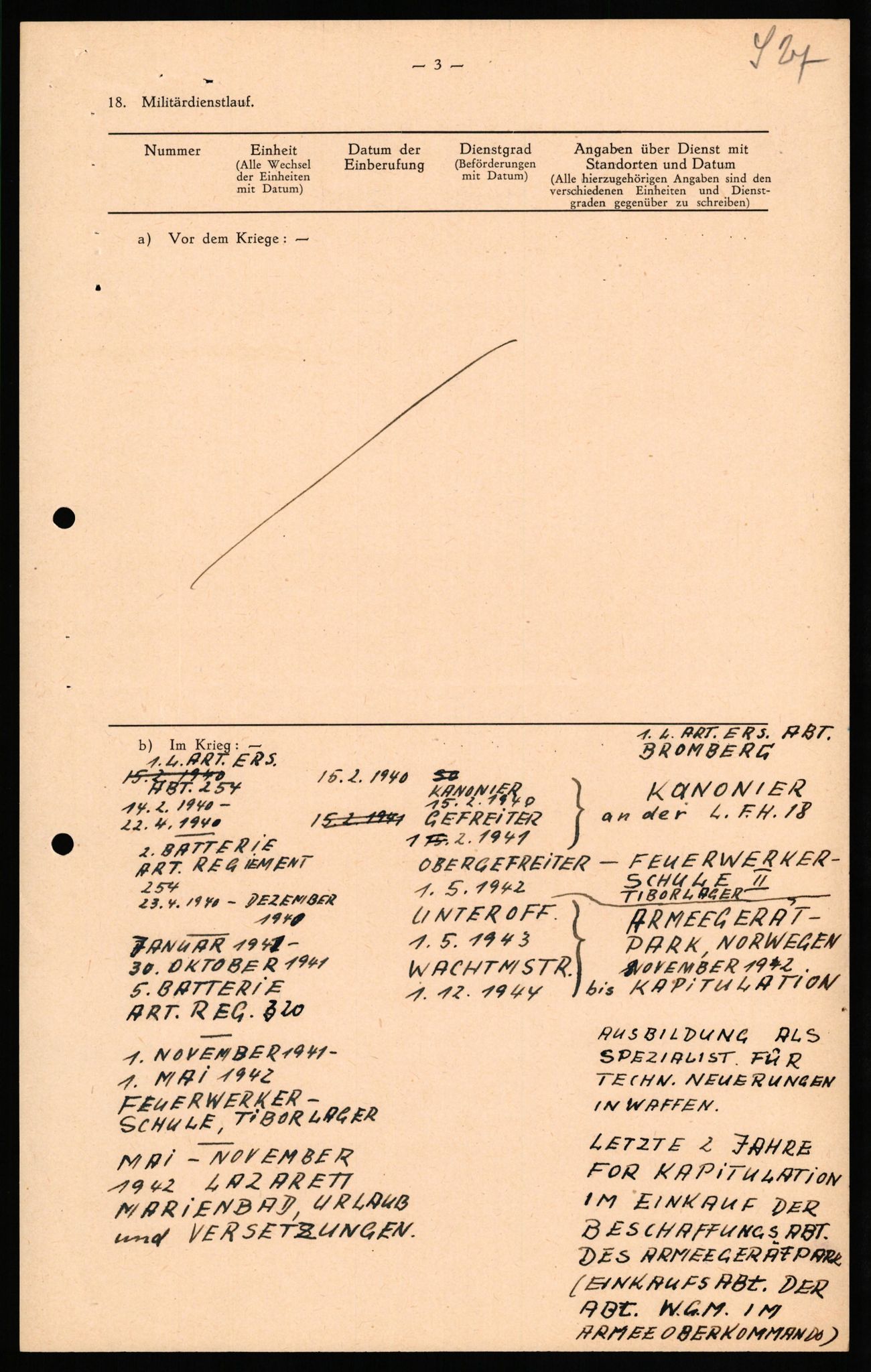 Forsvaret, Forsvarets overkommando II, AV/RA-RAFA-3915/D/Db/L0030: CI Questionaires. Tyske okkupasjonsstyrker i Norge. Tyskere., 1945-1946, p. 411