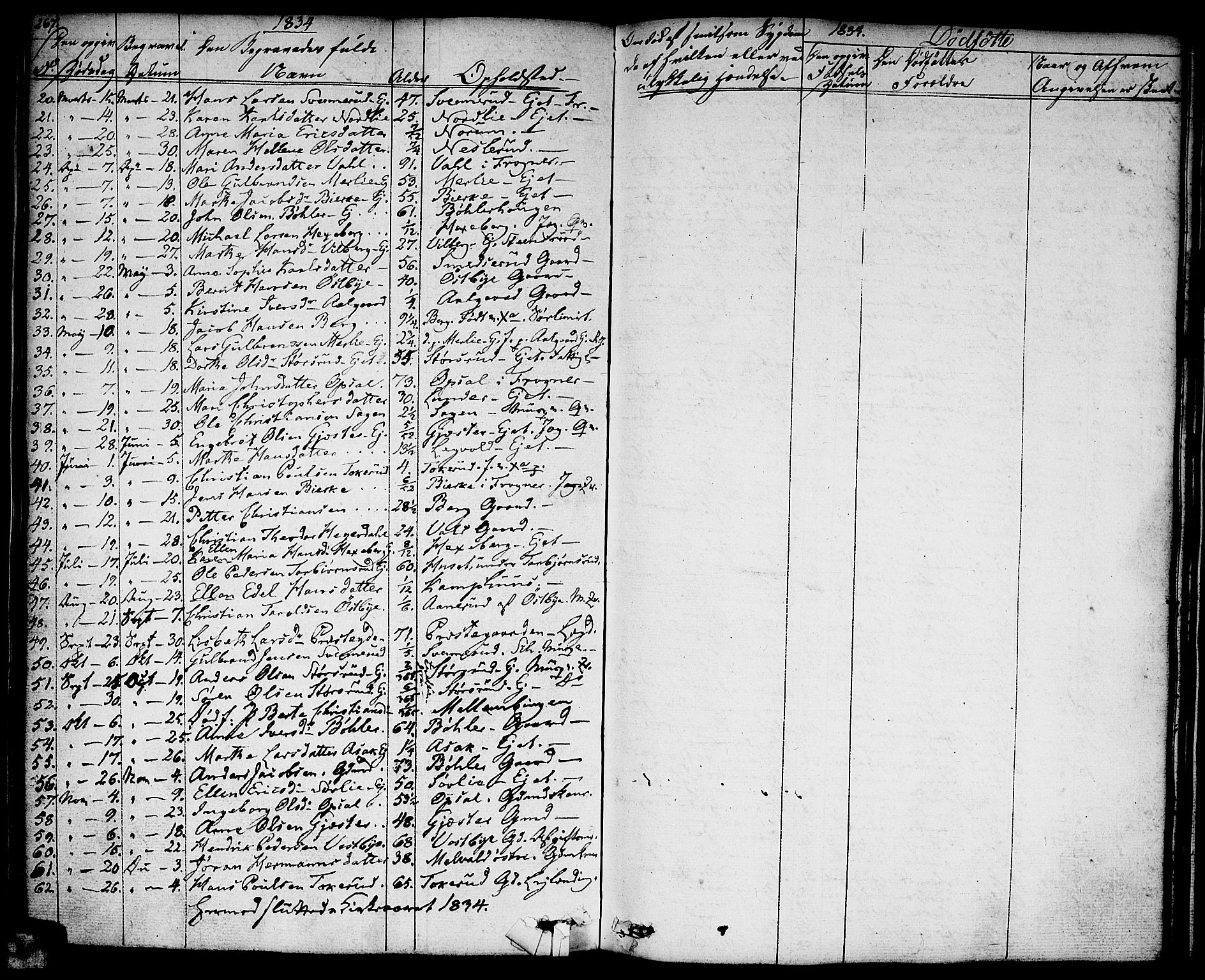 Sørum prestekontor Kirkebøker, AV/SAO-A-10303/F/Fa/L0004: Parish register (official) no. I 4, 1829-1845, p. 267