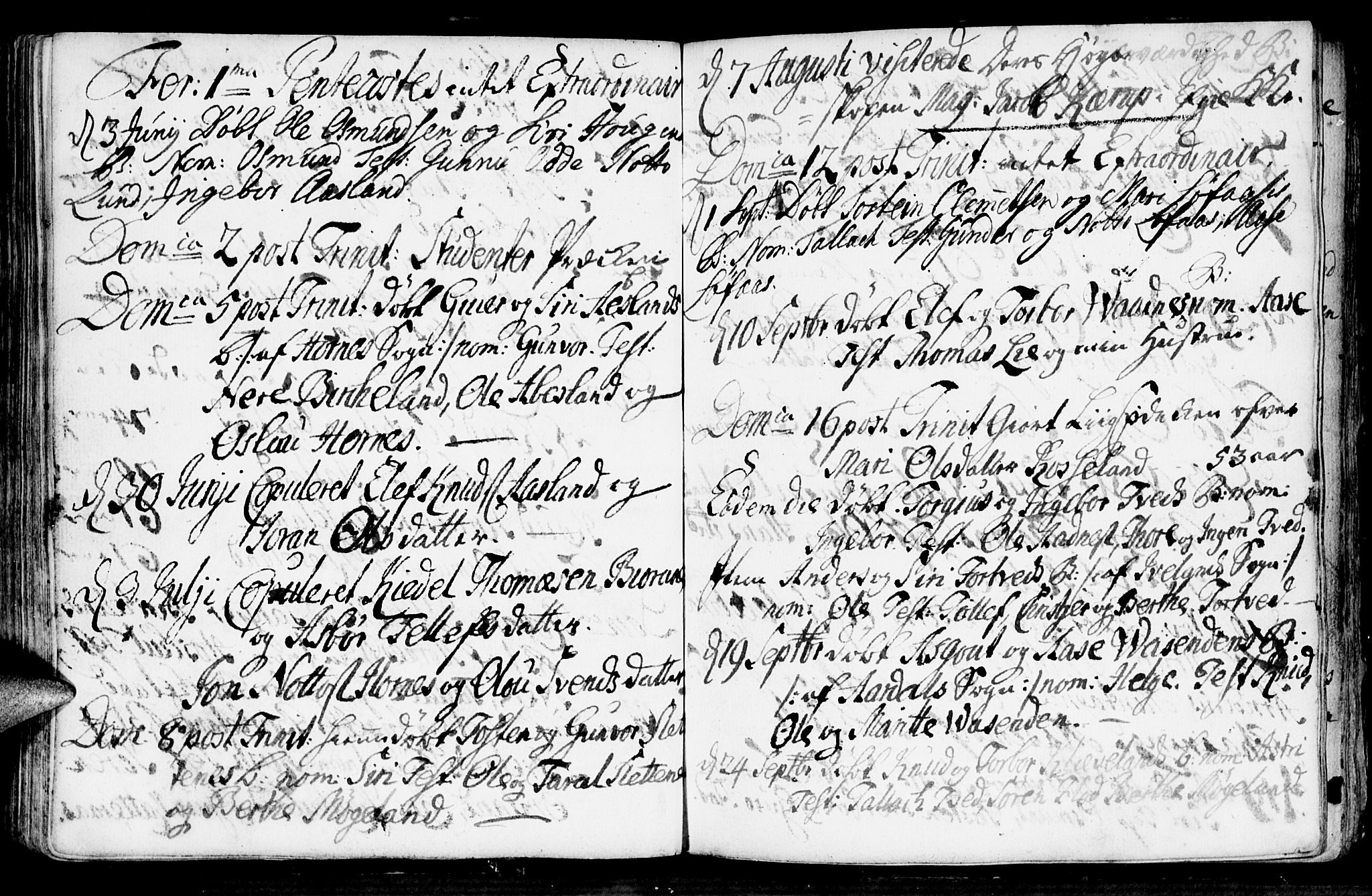 Evje sokneprestkontor, SAK/1111-0008/F/Fa/Faa/L0001: Parish register (official) no. A 1, 1705-1760, p. 92