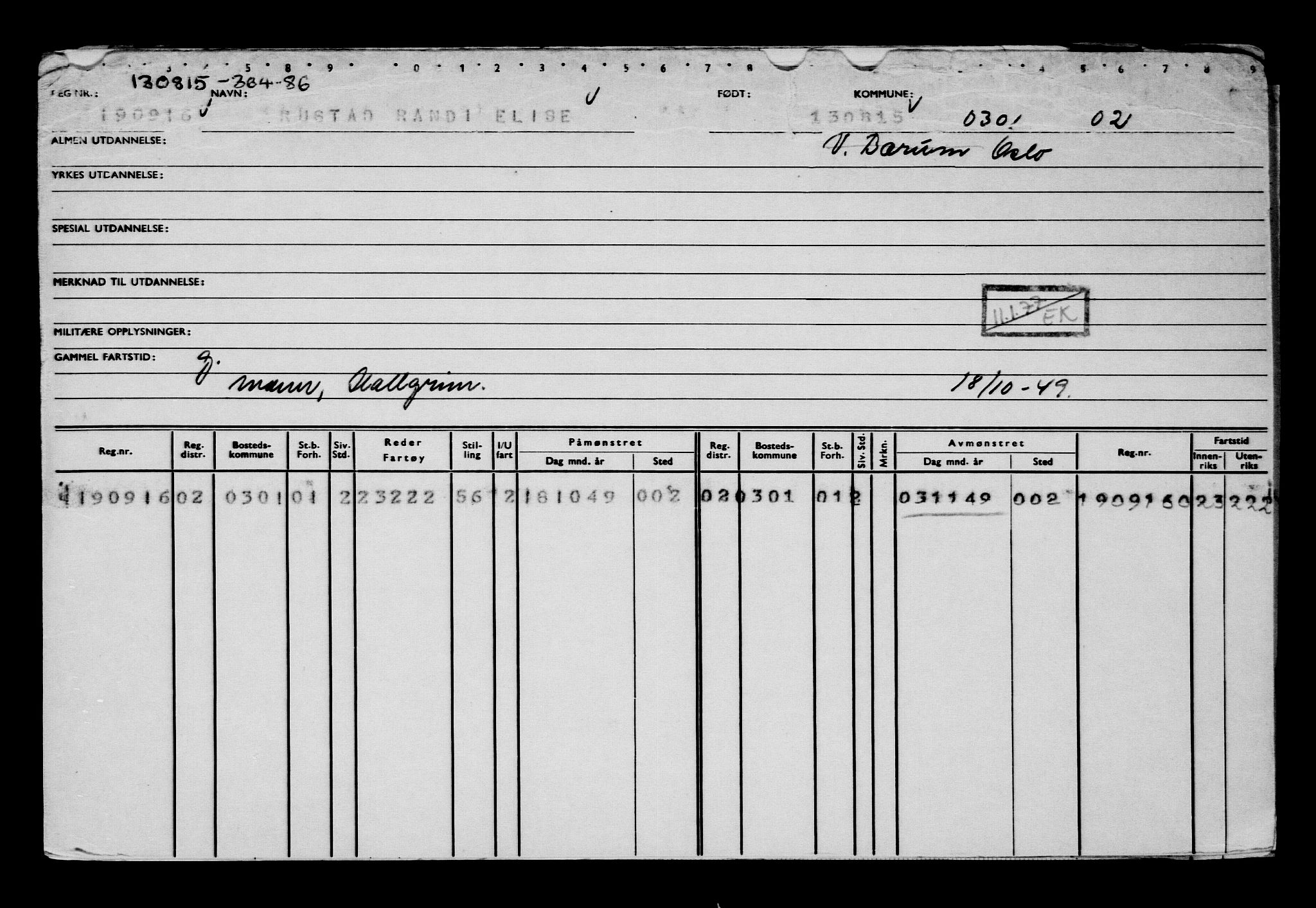 Direktoratet for sjømenn, AV/RA-S-3545/G/Gb/L0132: Hovedkort, 1915, p. 103