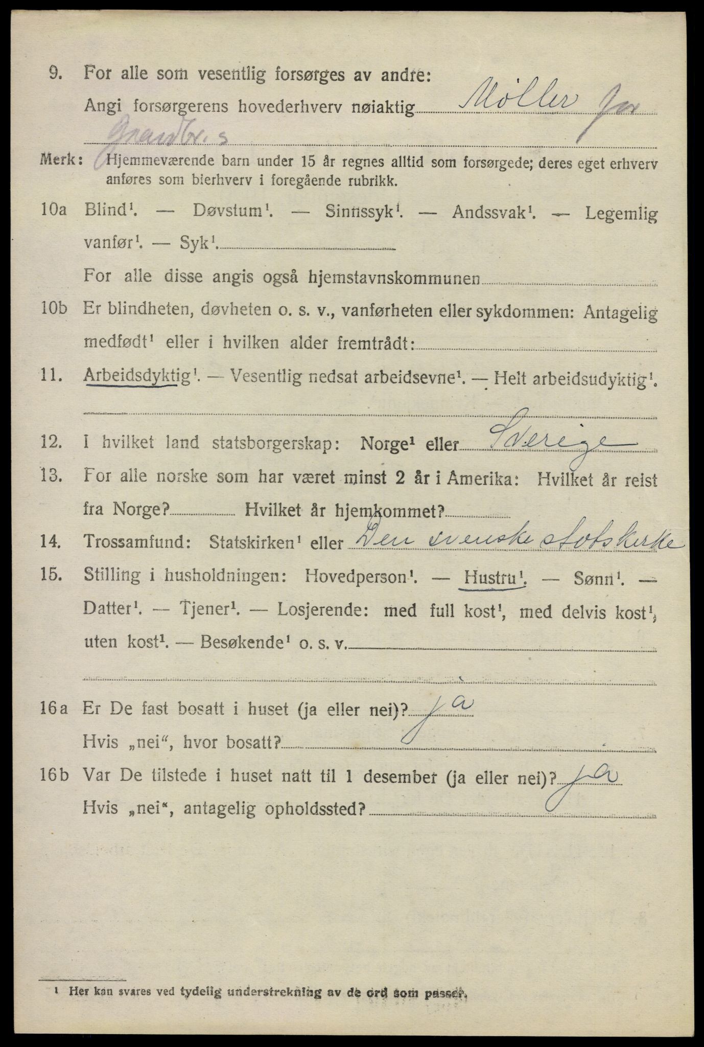 SAO, 1920 census for Gjerdrum, 1920, p. 1349