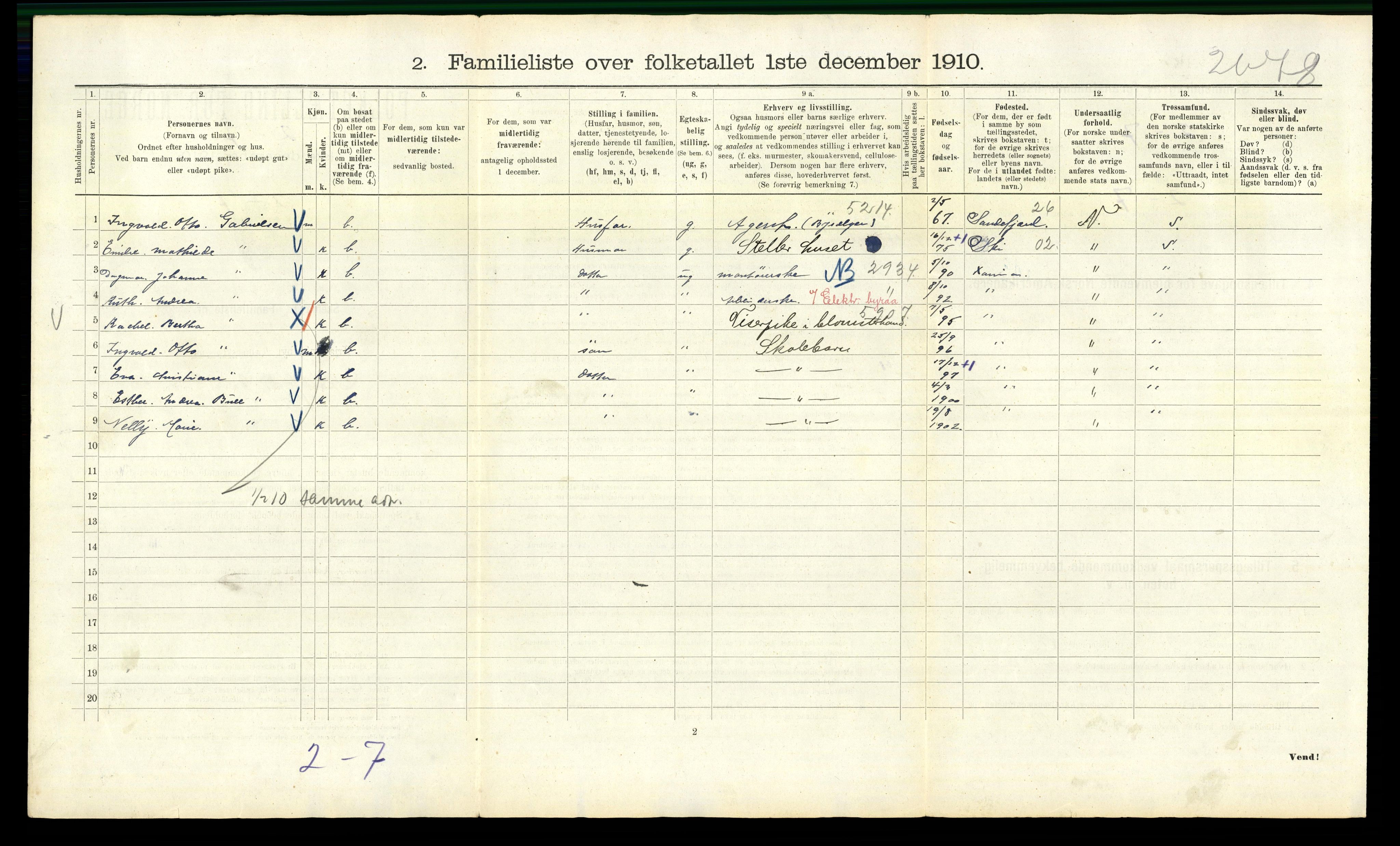 RA, 1910 census for Kristiania, 1910, p. 98638